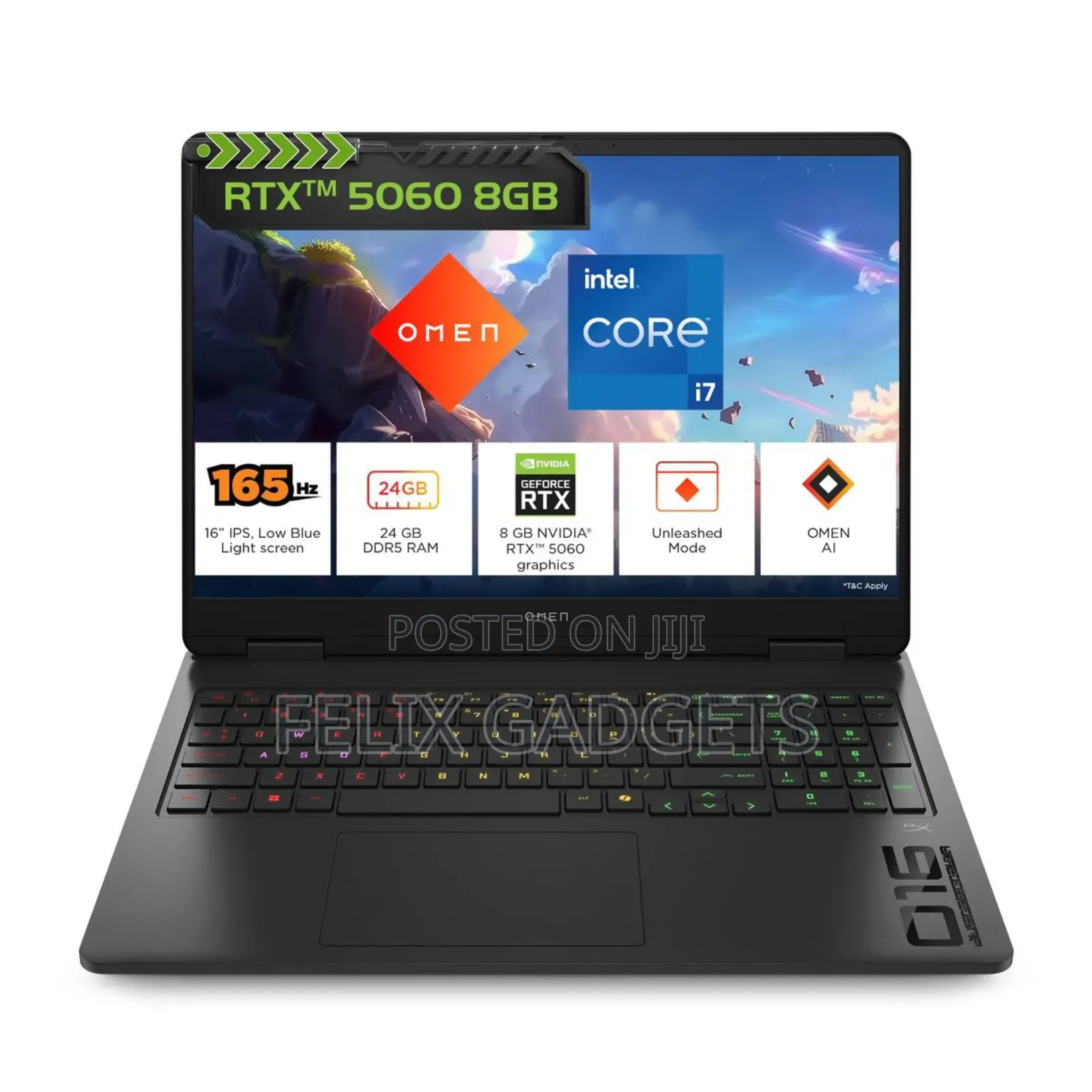 New Laptop HP Omen 16 16GB Intel Core Ultra 7 SSD 1T