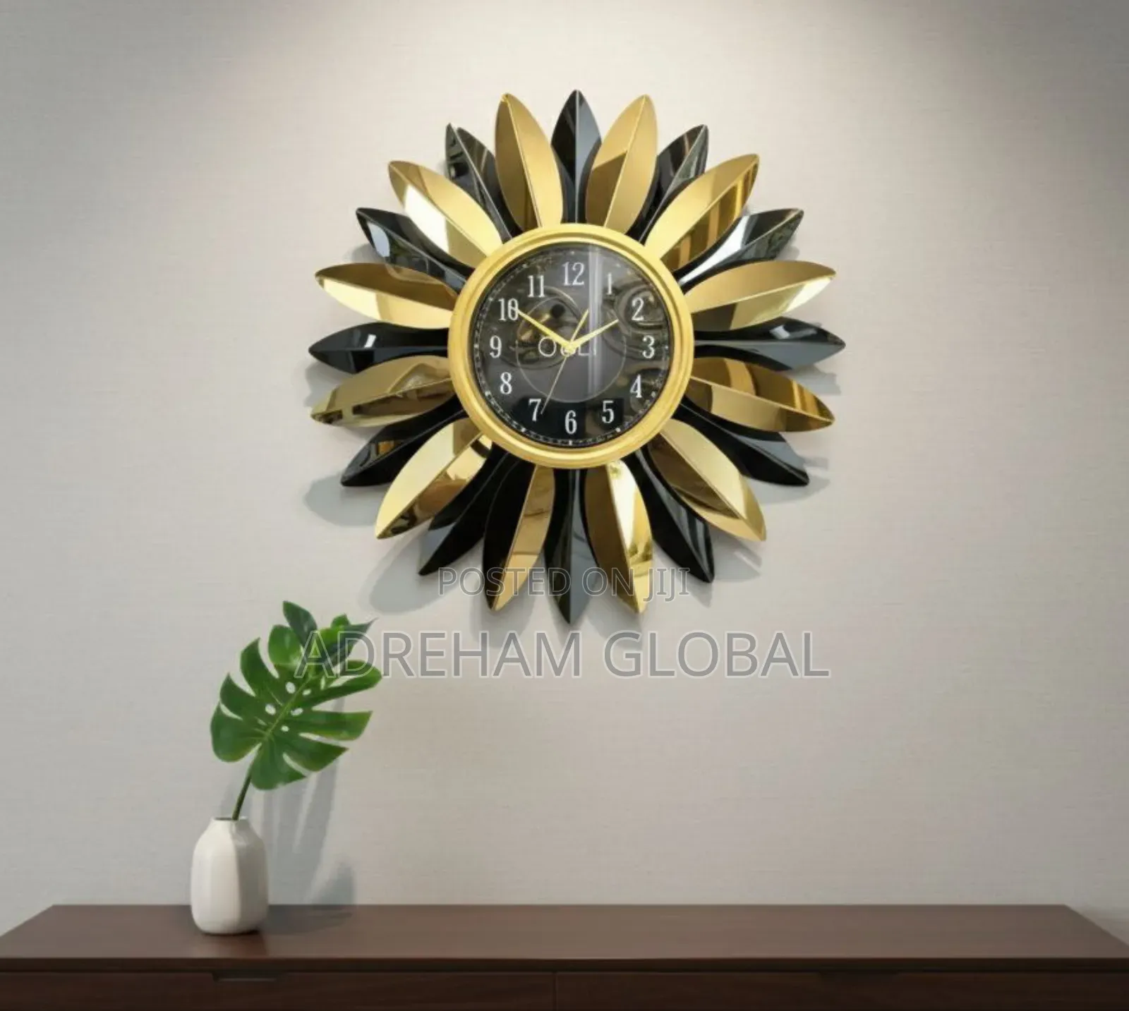 60cm Leaf Wall Clock