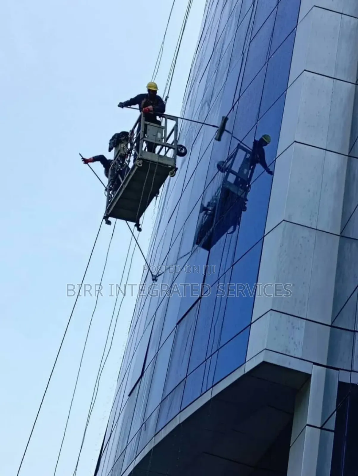 High Rise Building Facade Cleaning