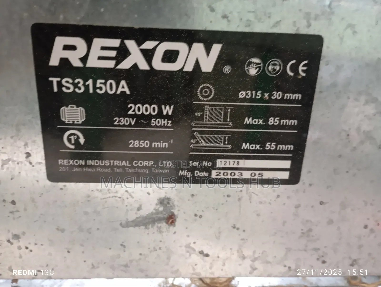 Rexon Ts3150a Table Saw