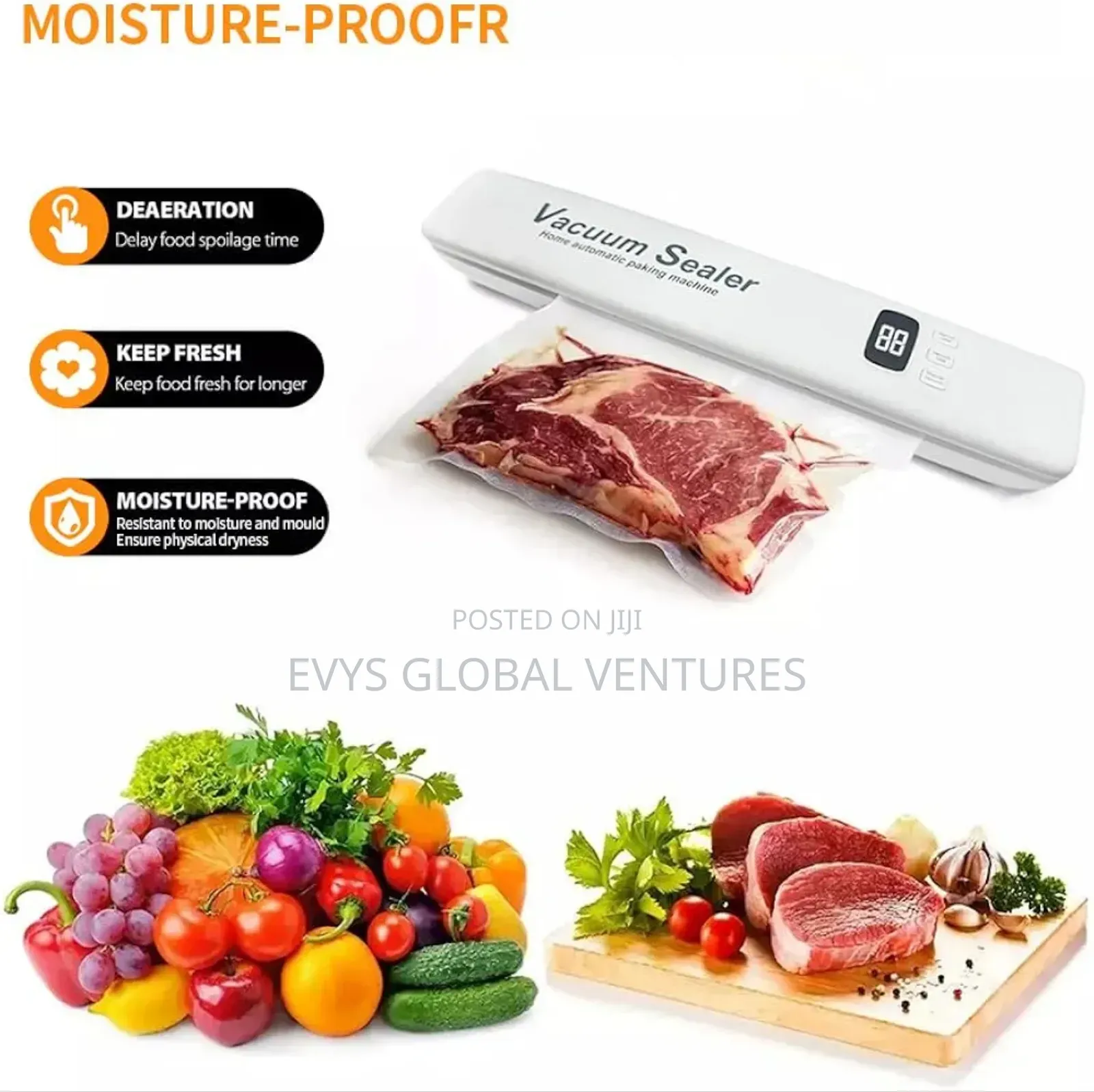 Vacuum Sealer Automatic Parking Machine + 10 Free Sealer Bags