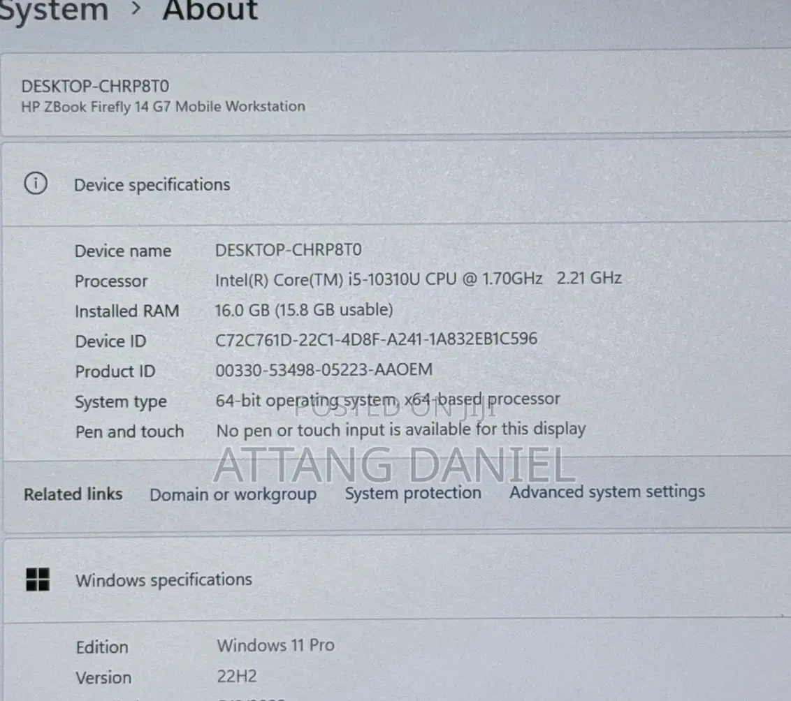 Laptop HP ZBook Firefly 14 G7 16GB Intel Core I5 SSD 256GB