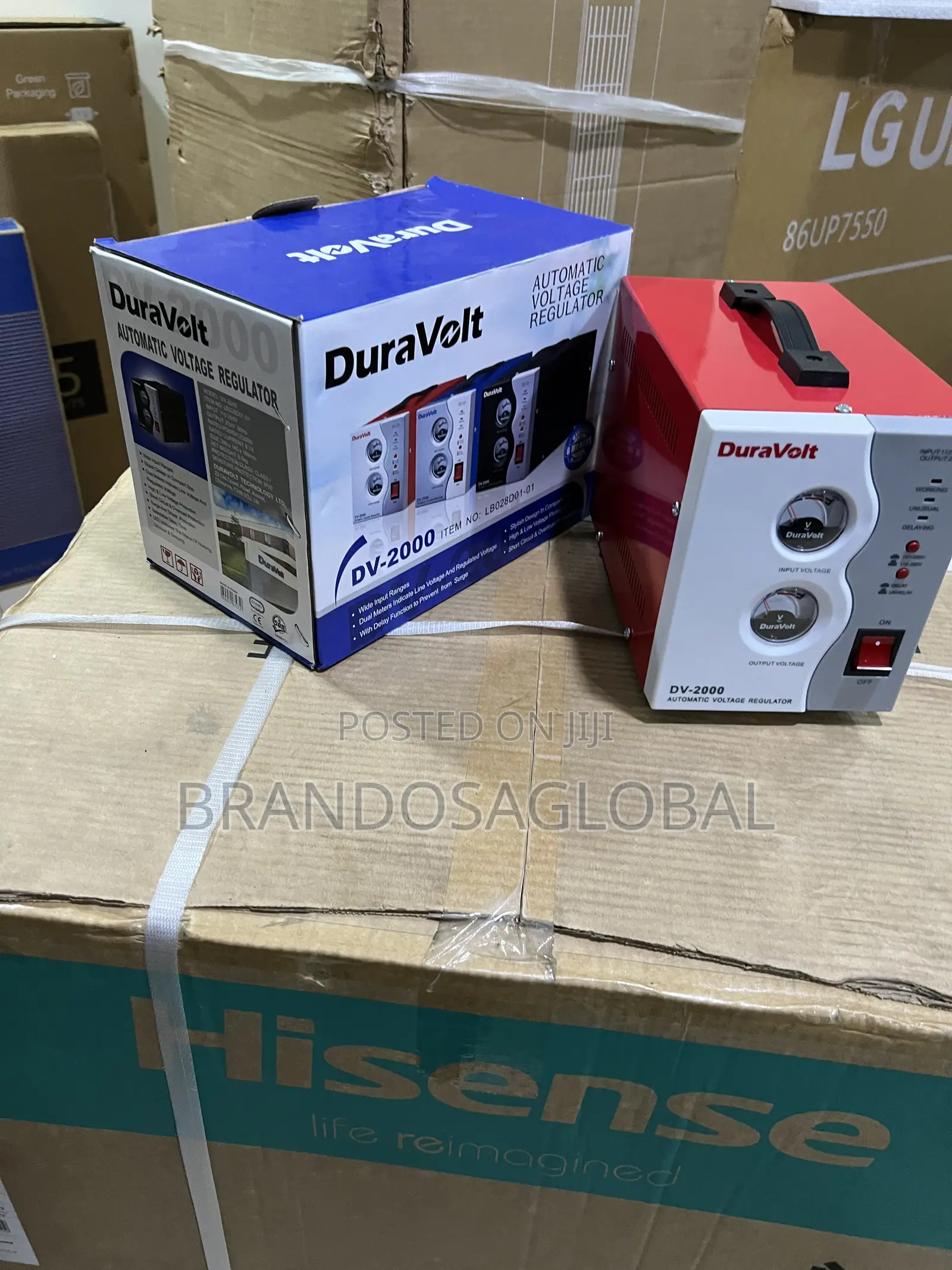 . Duravolt 2000w Floor Stabilizer Suitable for Multiple Appliances