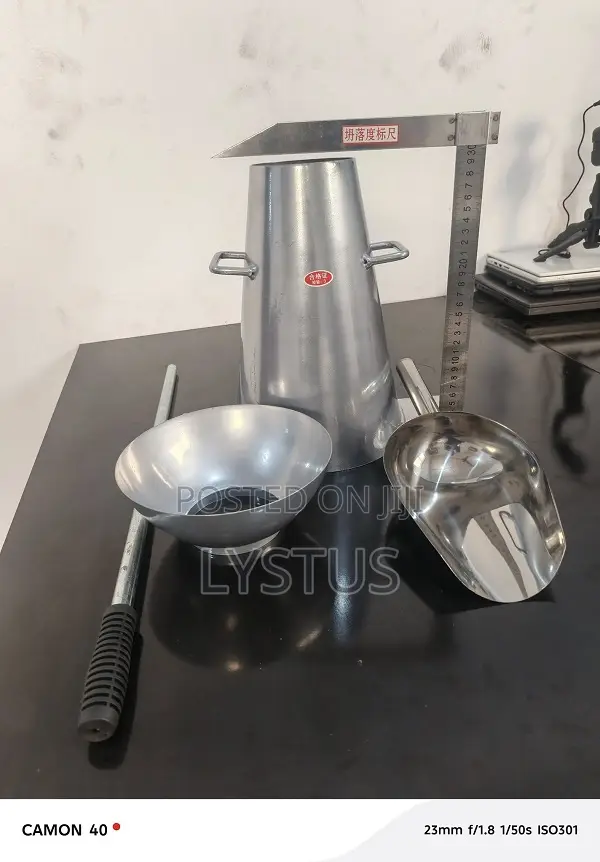 Stainless Steel Concrete Slump Cone Apparatus Test Set