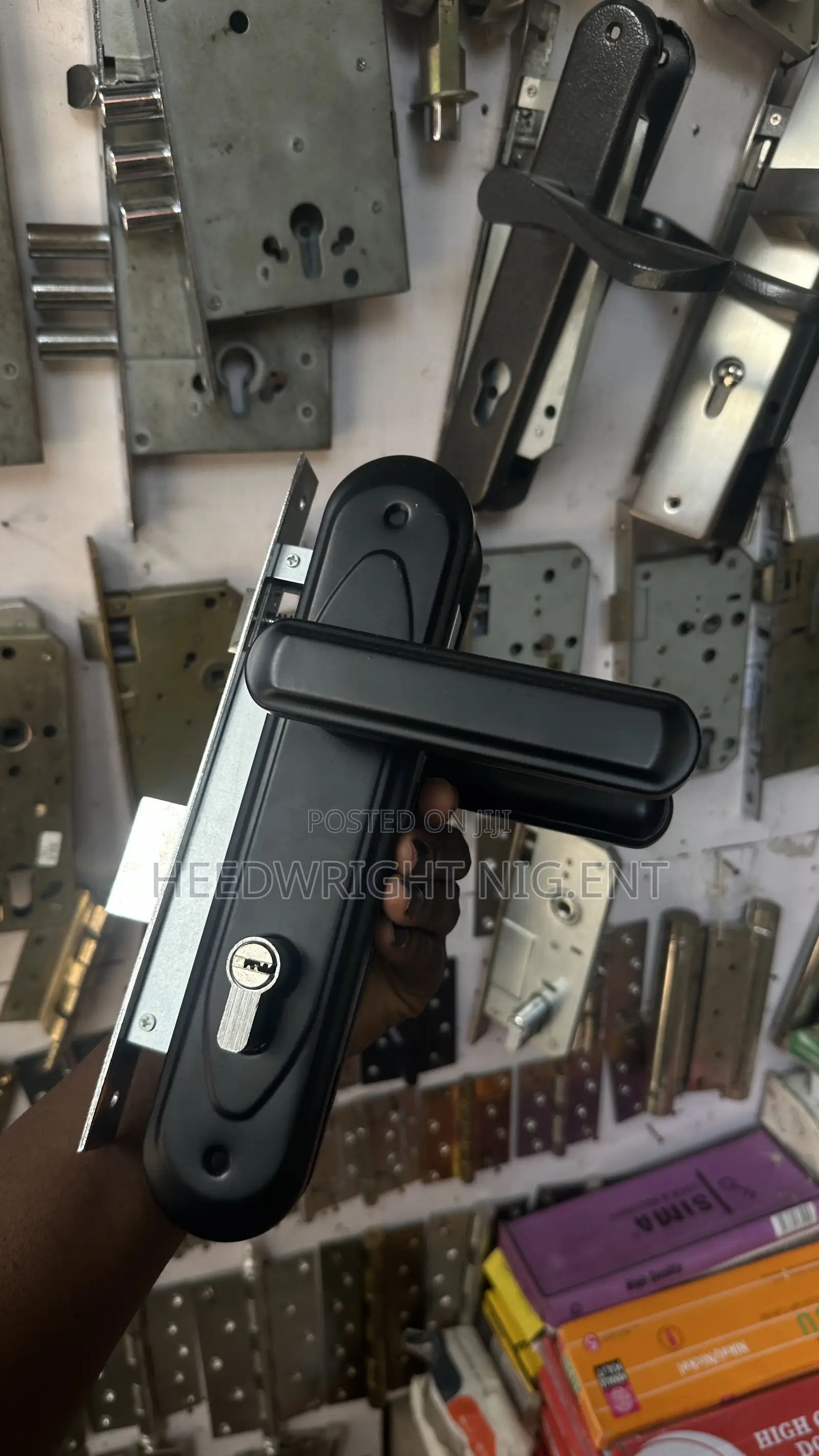 Big Iron and Wooden Door Lock