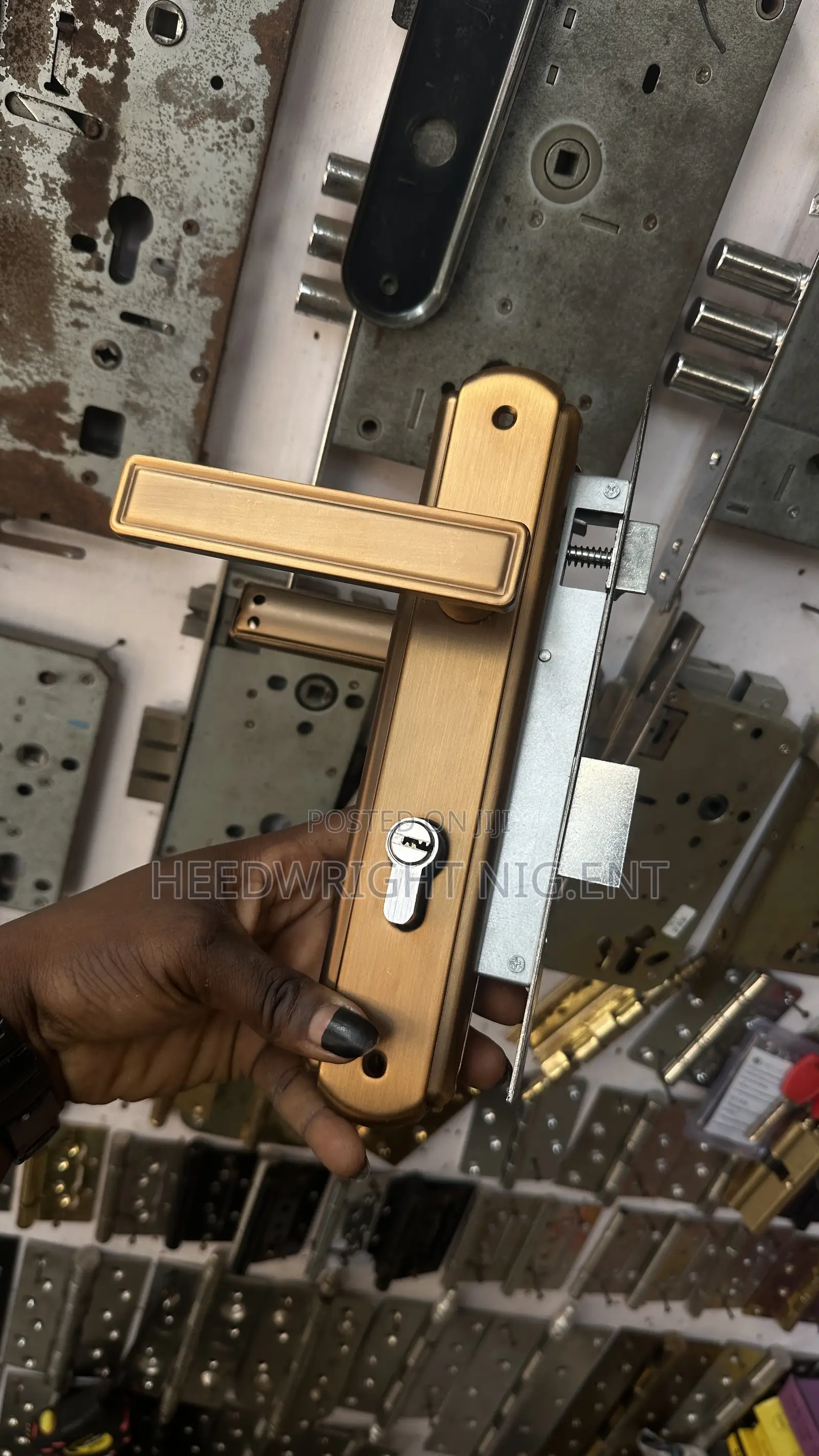 Big Iron and Wooden Door Lock