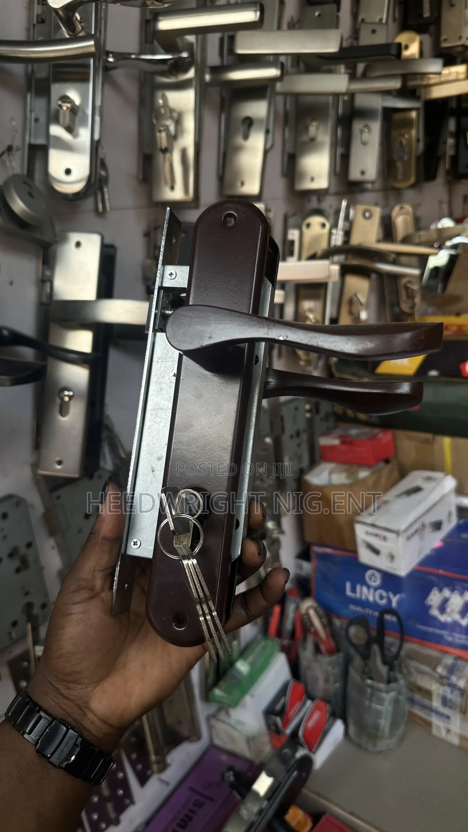 Big Size Iron and Wooden Door Lock