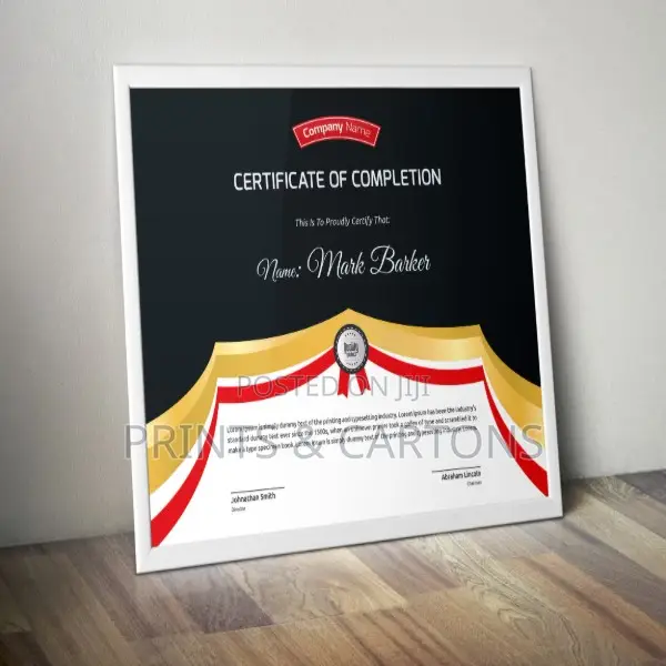 Certificate Printing for Events