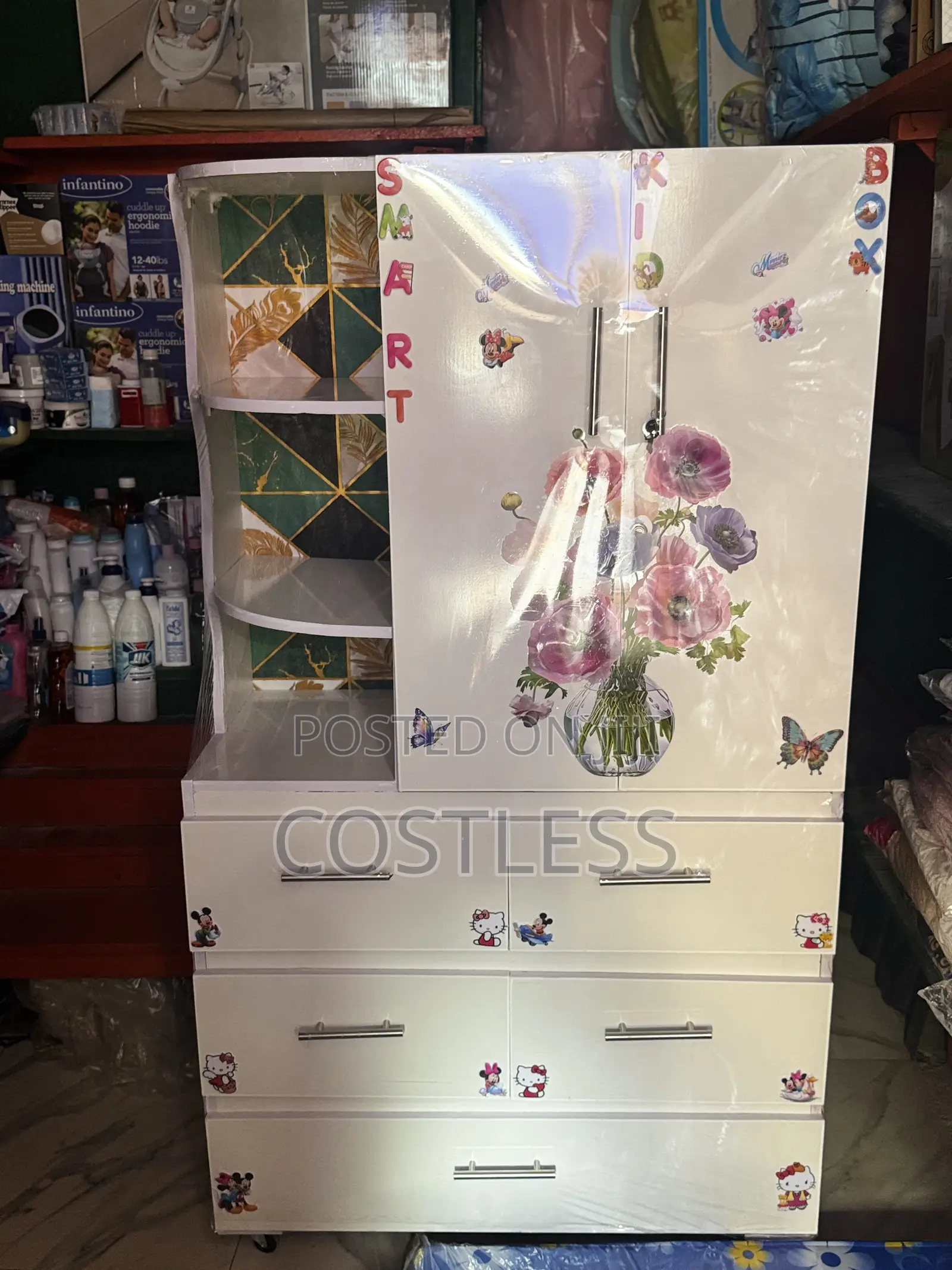 Smart" Baby Wooden Wardrobe