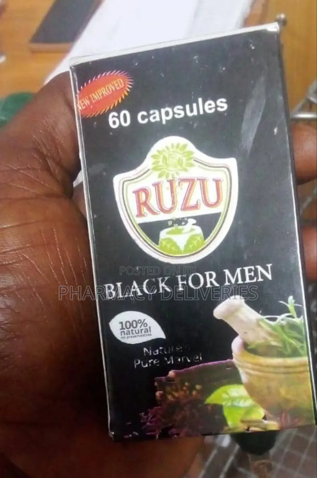 Ruzu Black for Men – Natural Male Vitality Support