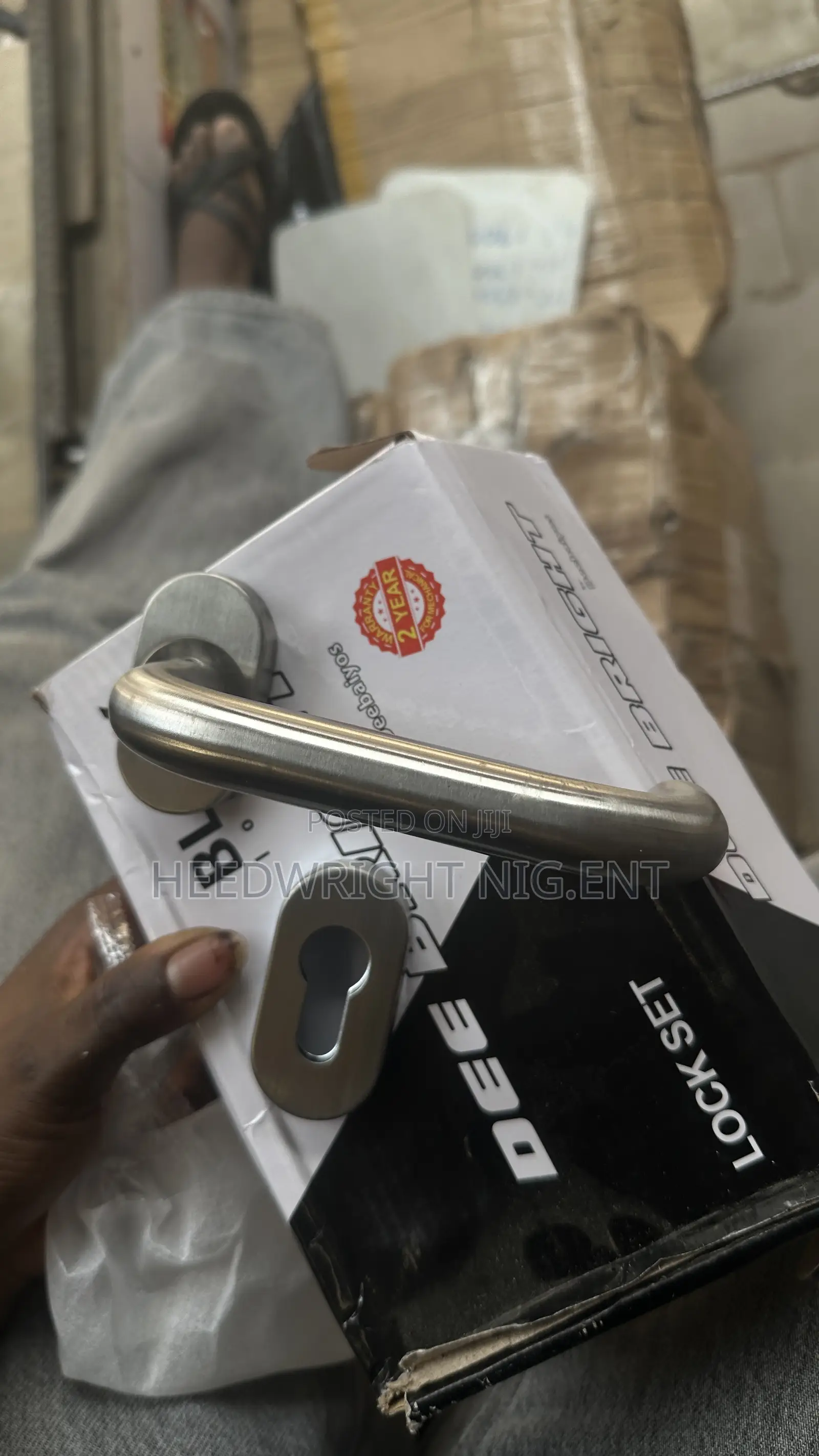 Aluminum S-Steel Door Handle