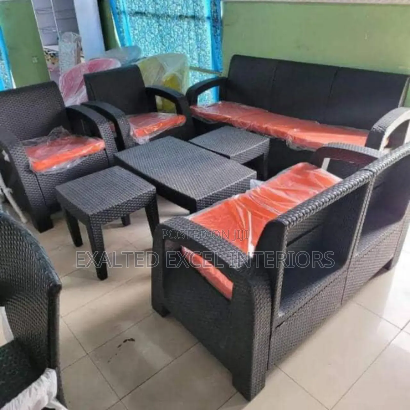 Elegant 7 Seater Rattan Sofa Set