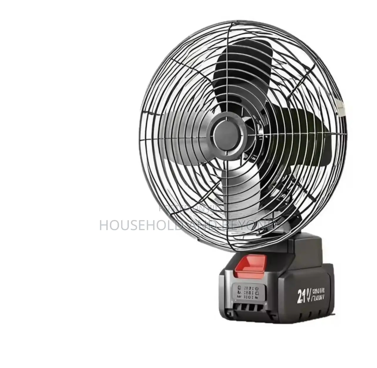 Iron Blade Lithium Battery Fan - 2 Batteries 48volts