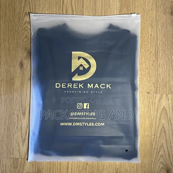 Printed Frosted Ziplock Bags for Boutiques (14x20inch) Large - Moq:100