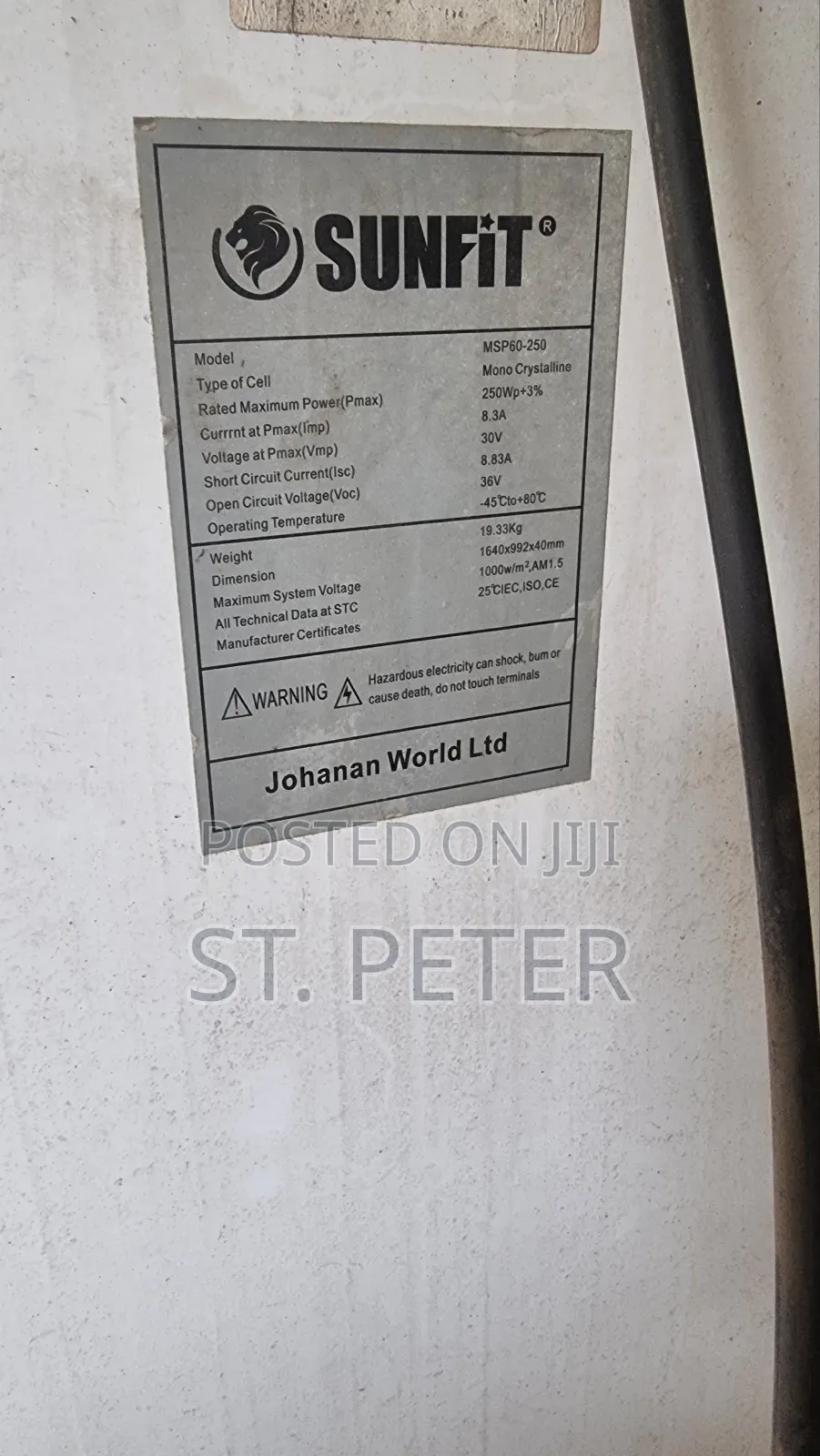 Used Solar Panel for Sale