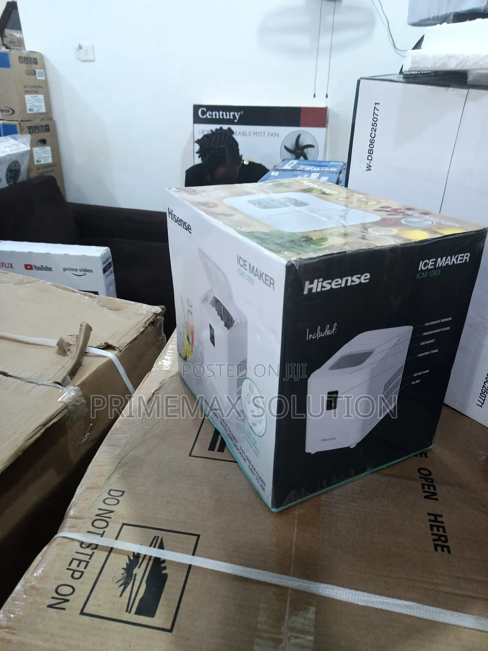 Hisense 12kg Ice Maker With Transparent Viewing Window