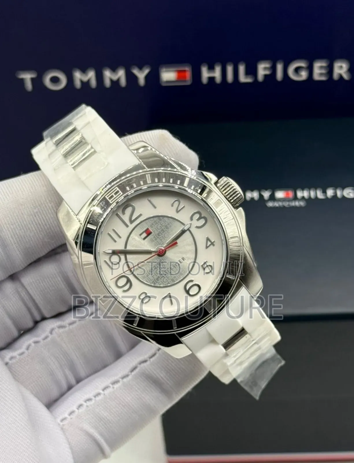 Original Tommy Hilfiger Silver Chain Watch Available In Store