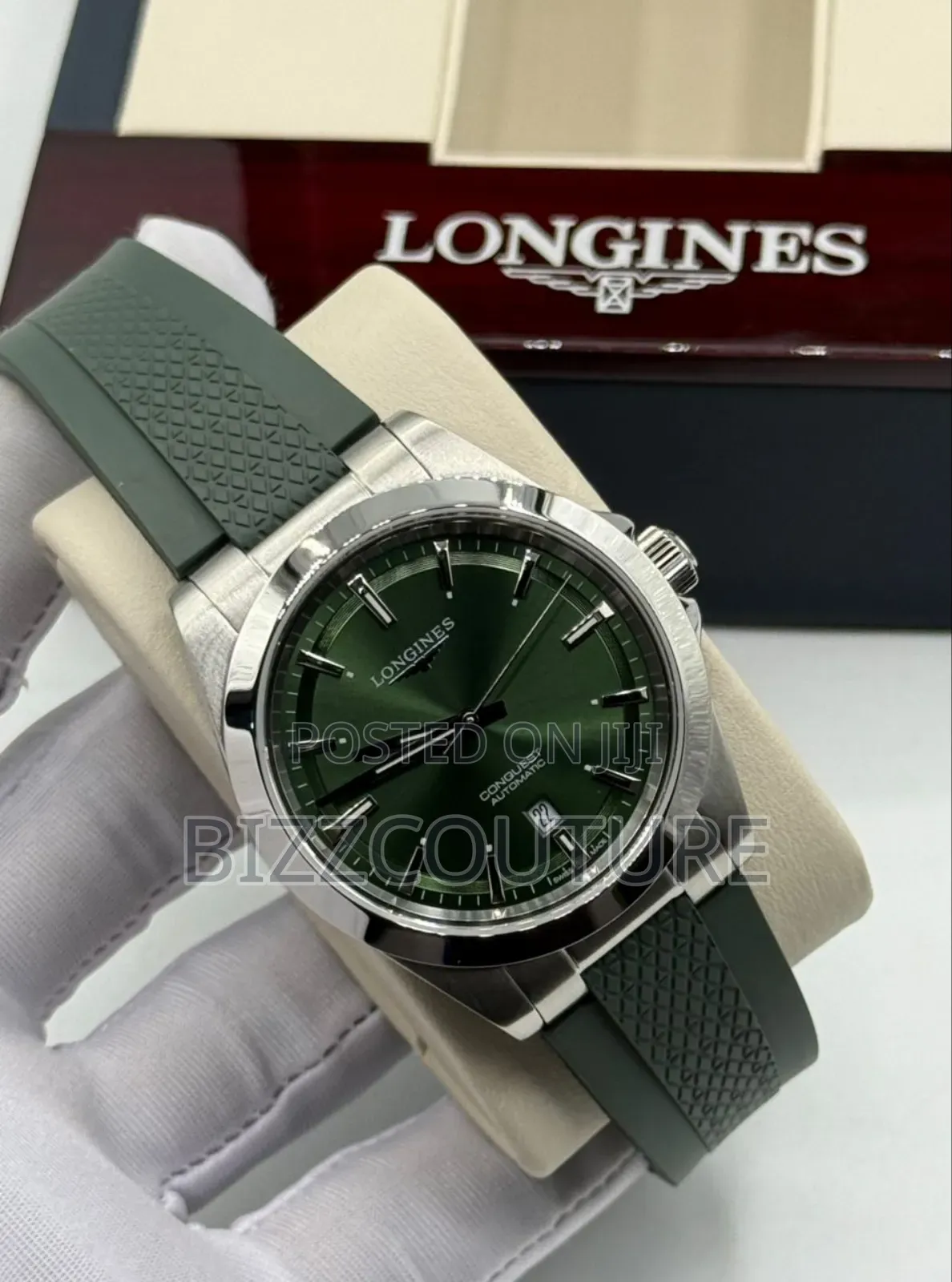 Original Longines Conquest Rubber Strap Watch Available In Store