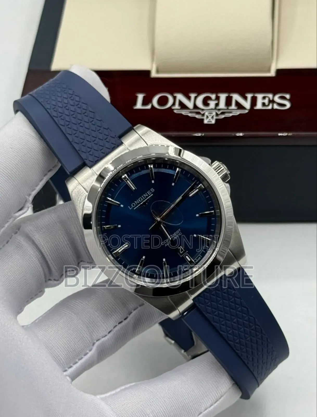 Original Longines Conquest Rubber Strap Watch Available In Store