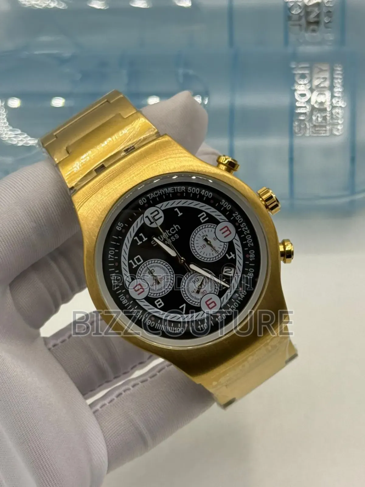 Original Swatch Gold Chain Watch Available In Store