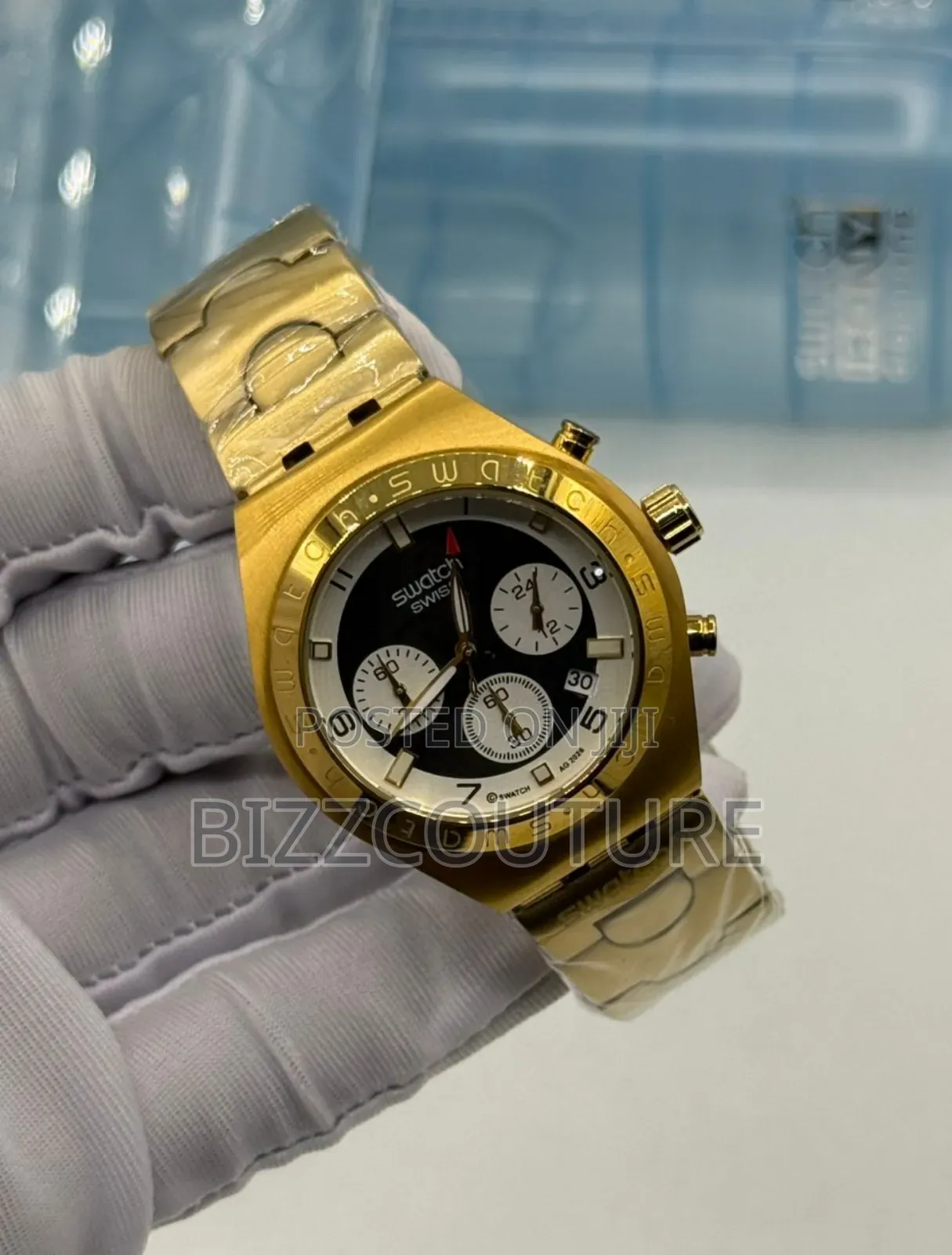 Original Swatch Gold Chain Watch Available In Store