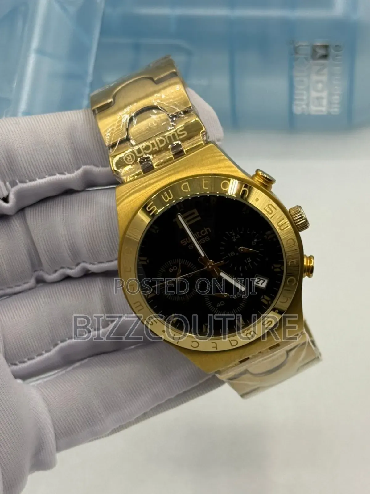 Original Swatch Gold Chain Watch Available In Store