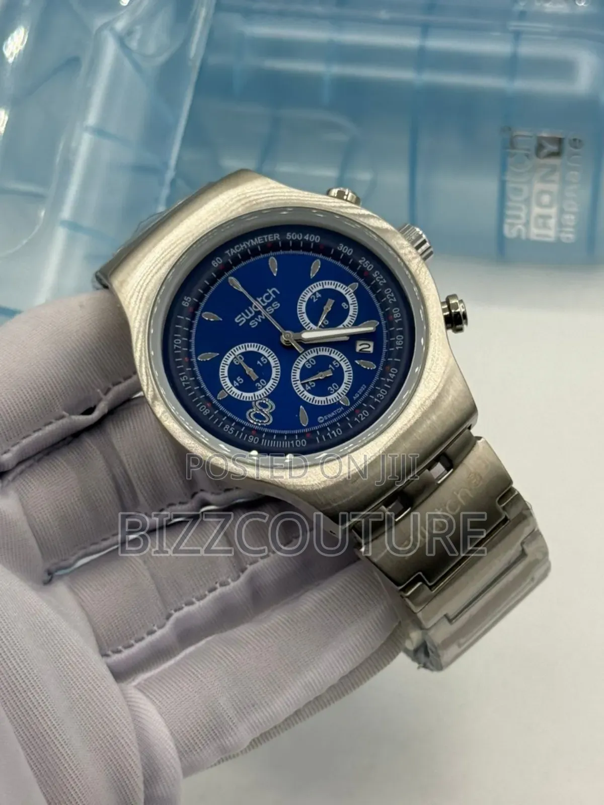 Original Swatch Silver Chain Watch Available In Store