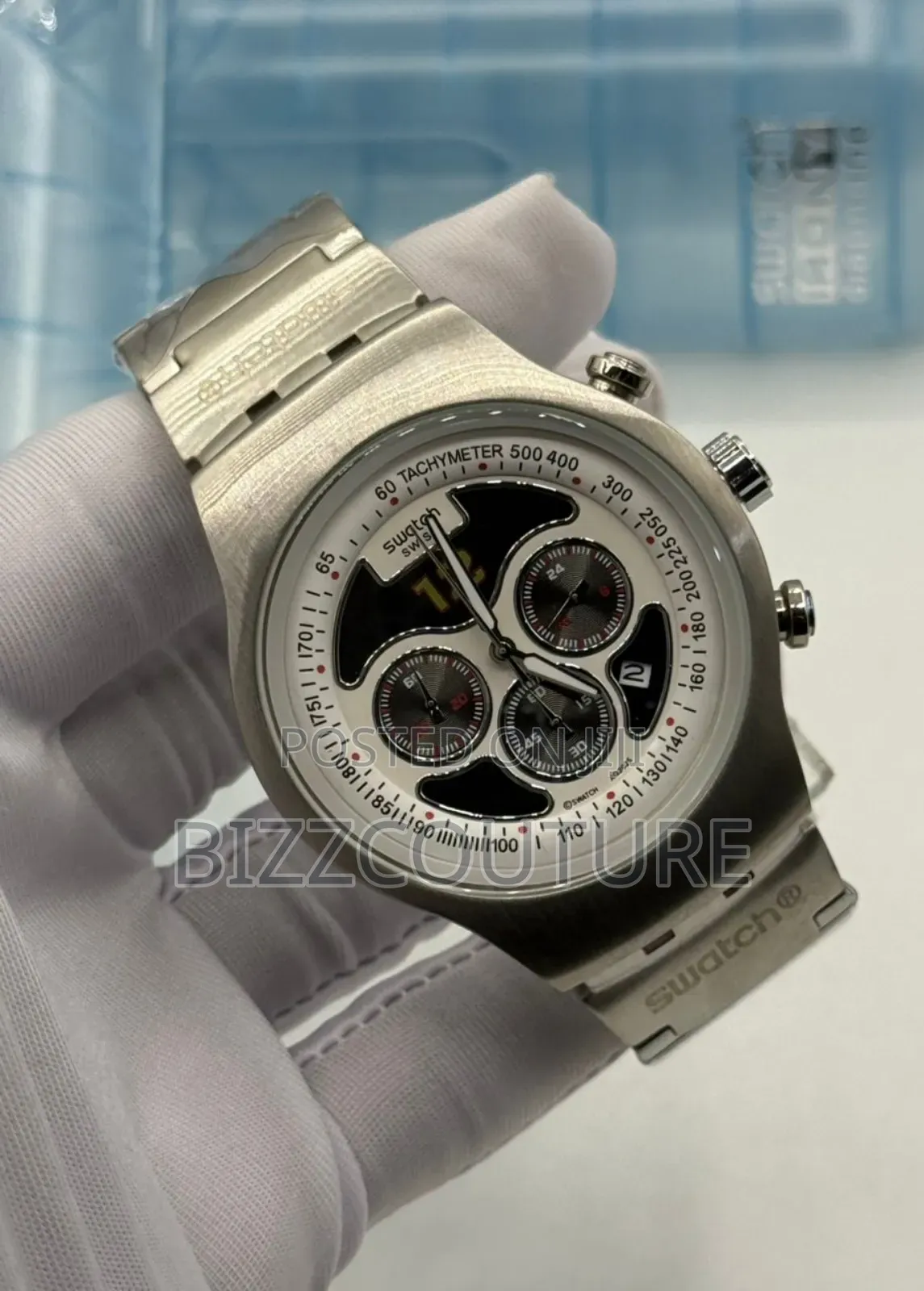 Original Swatch Silver Chain Watch Available In Store