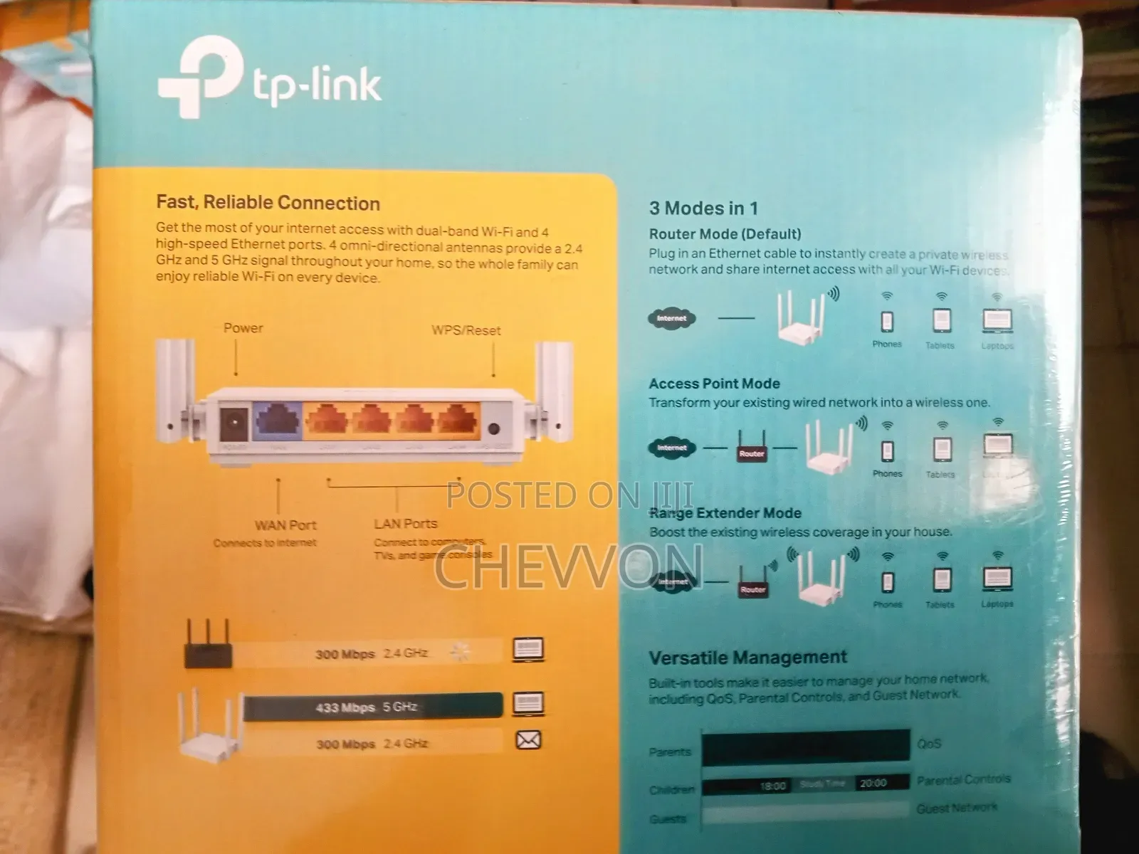 Tp-Link/ Ac750/ Dual Band Wi-Fi Router