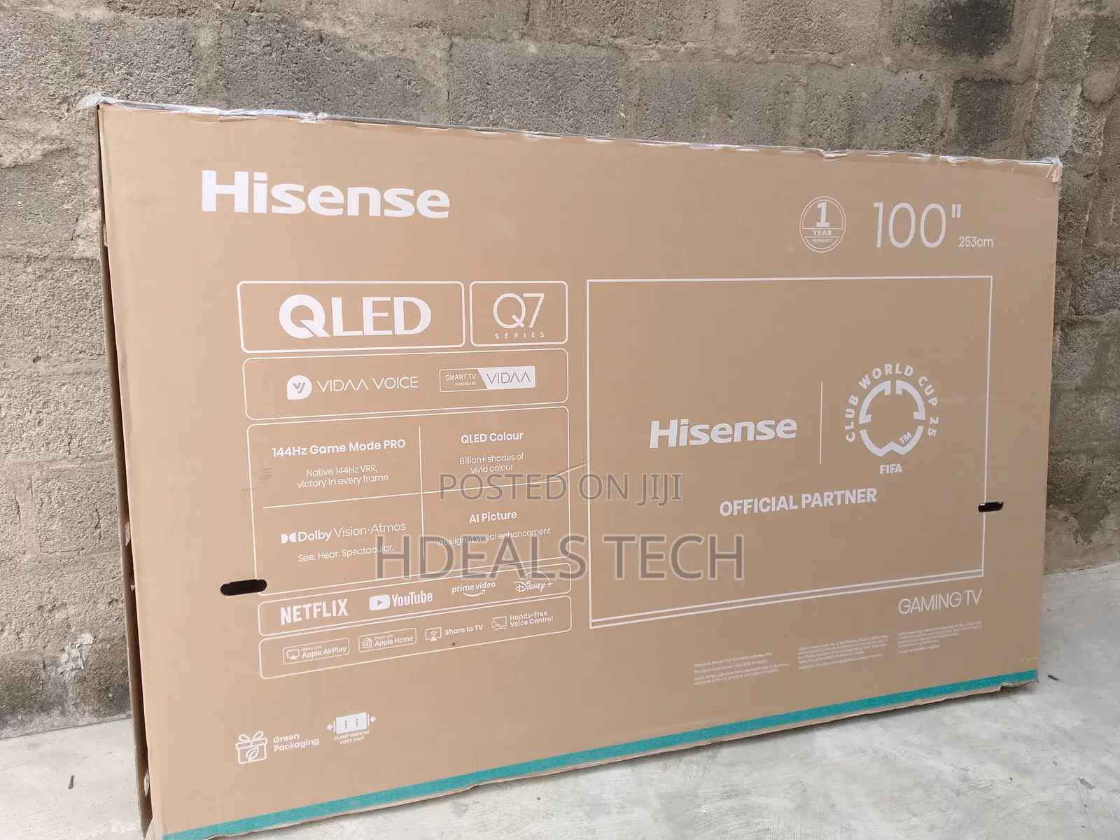 Hisense 100-Inch Smart Led Tv With Powerful Sound