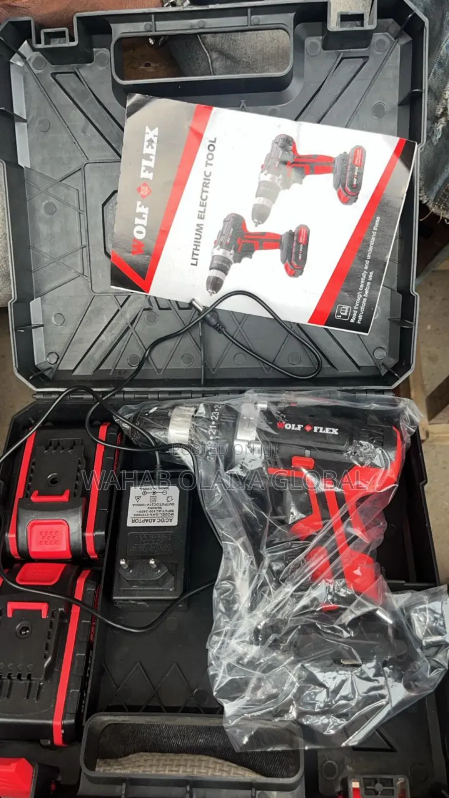 Wolf Flex Lithium Cordless Electric Drill – Rechargeable Power Tool