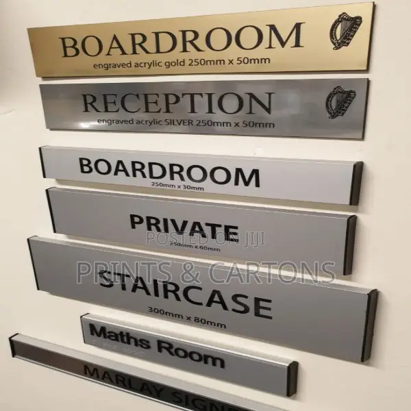 Metal Door Sign Branding