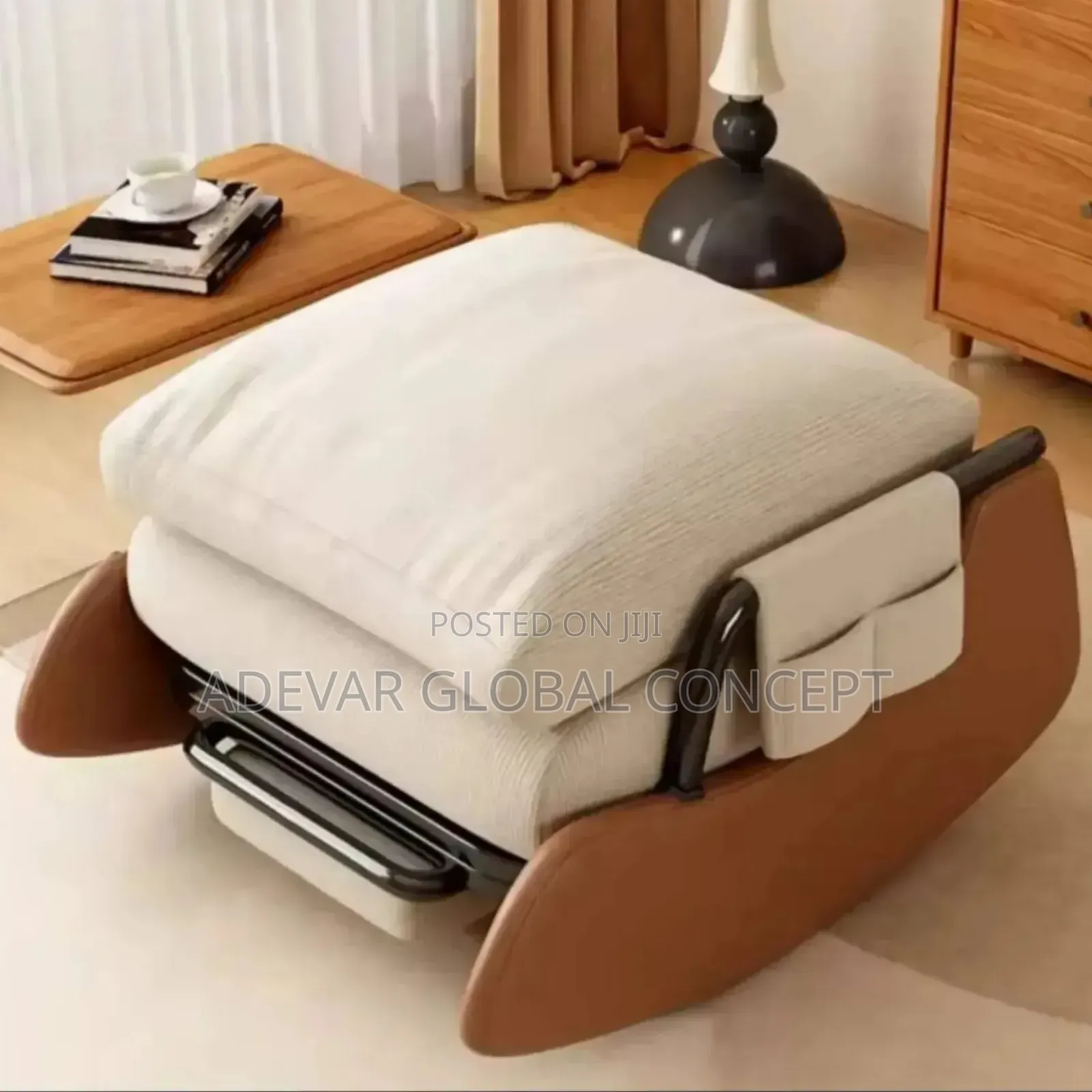 Luxury Nordic Rocking Chair With Arm Rest