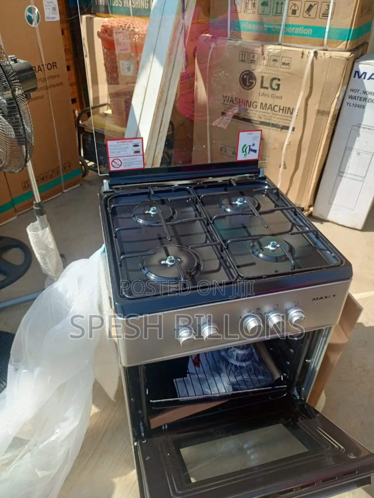 Brandnew Maxi 50×50 Gas Cooker | Oven + 4burners | Durable Efficient