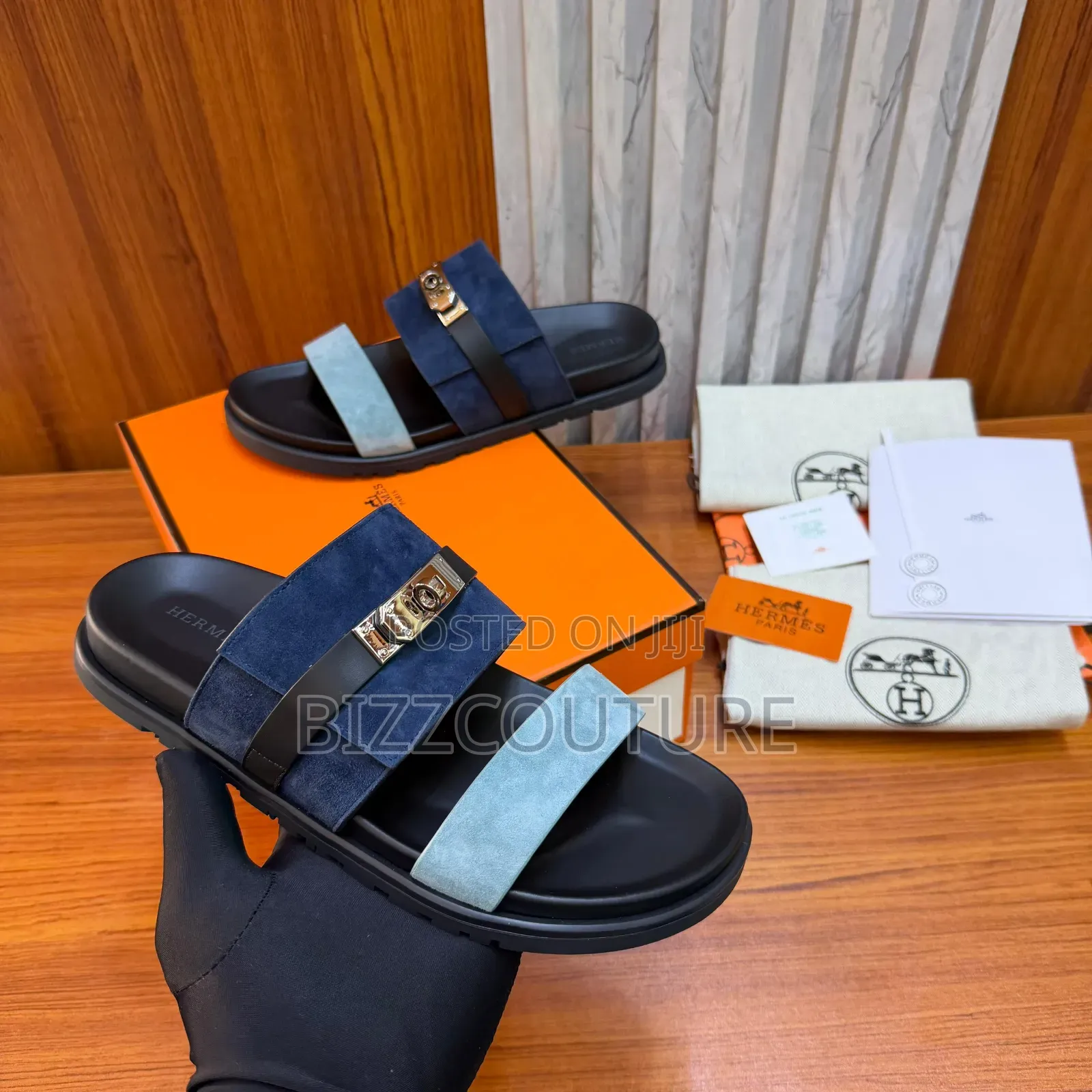 Original Hermes Leather Sandals Available In Store