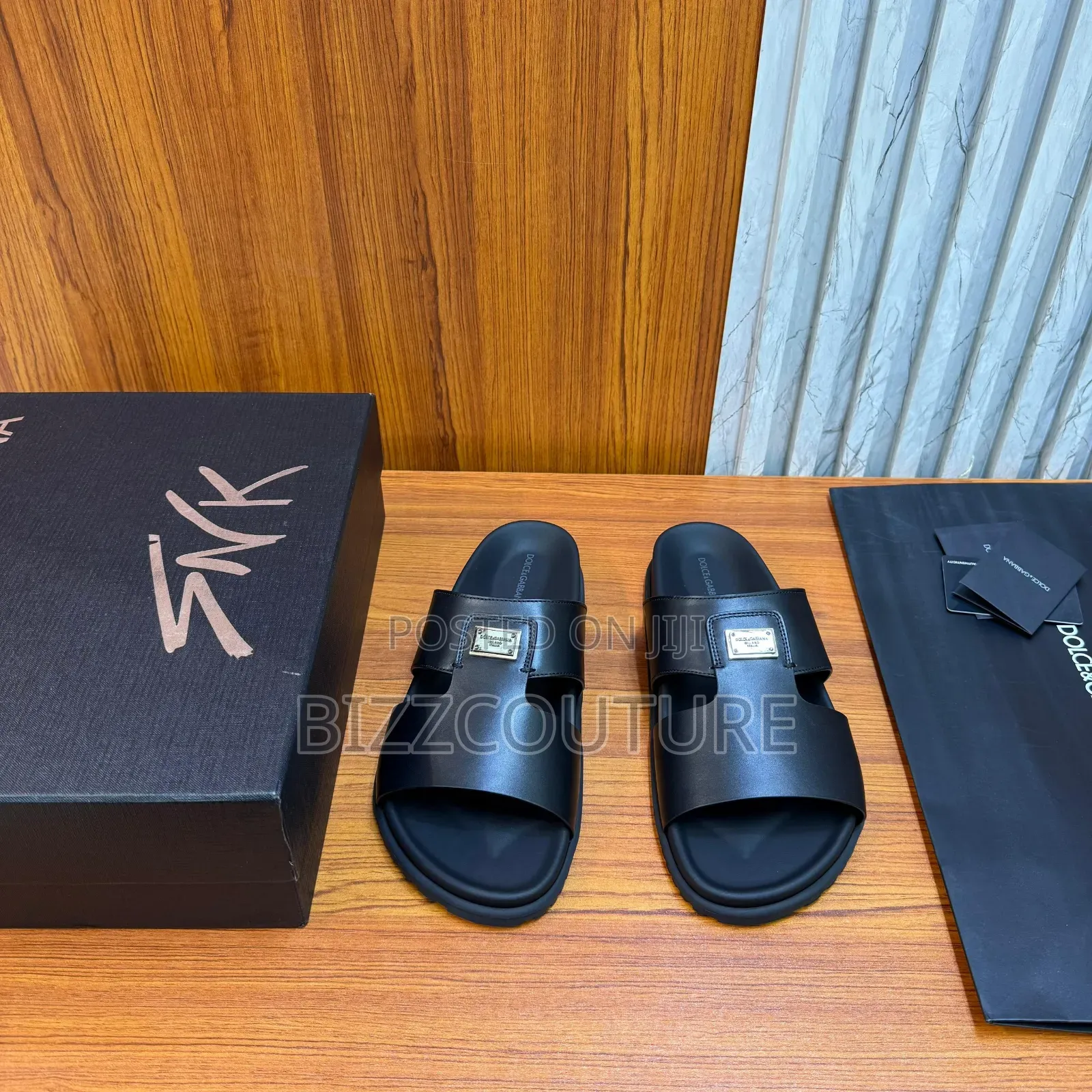 Original Dolce & Gabbana Leather Sandals Available In Store