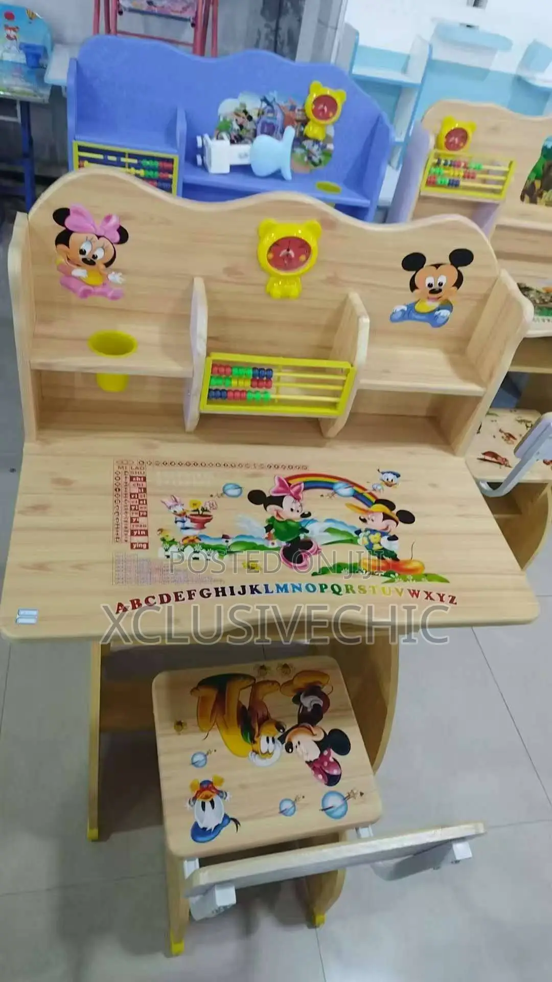 Children Kids Drawing Study Table Chair Set for Study