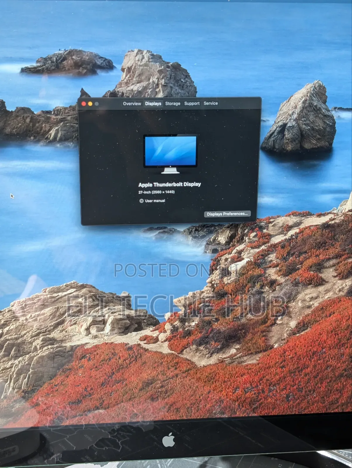 Apple Thunderbolt Display 27-Inch (2560 X 1440p) Led Monitor