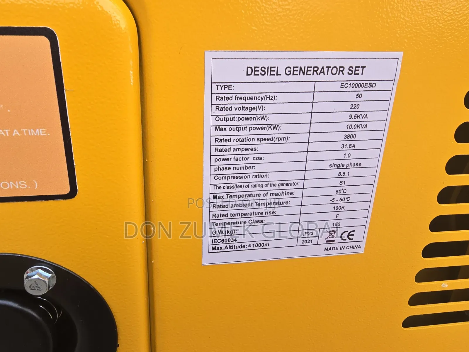 10kva Honda Diesel Soundproof Generator