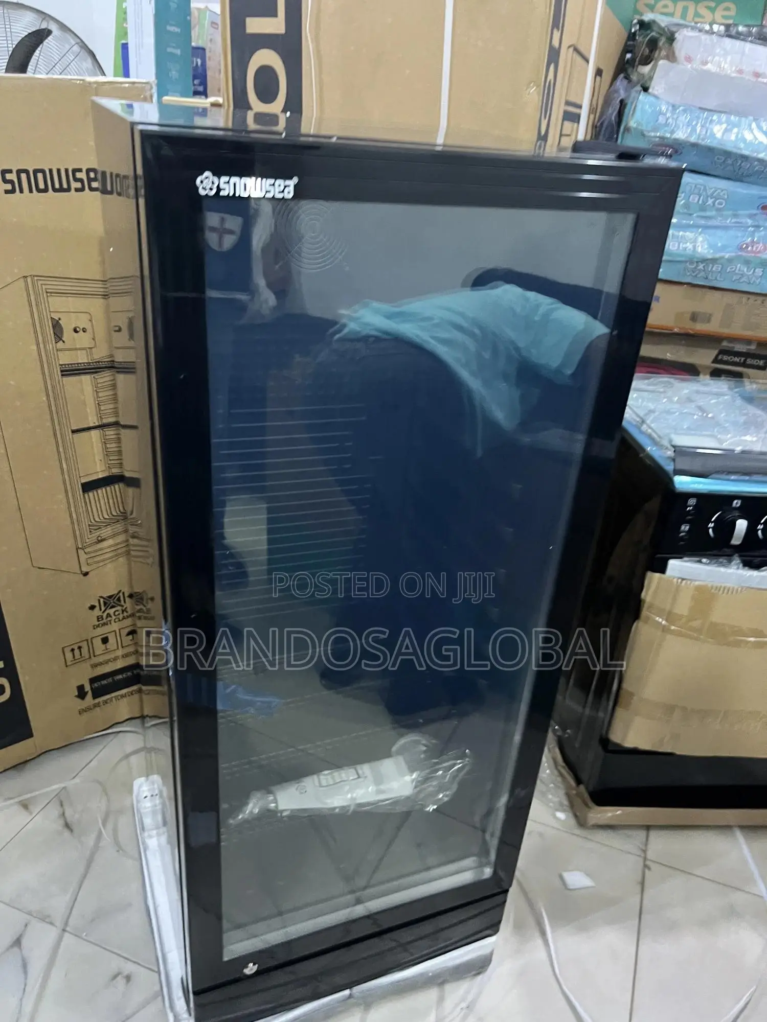 Snowsea 270l Upright Glass Door Display Cabinet Lc-270w