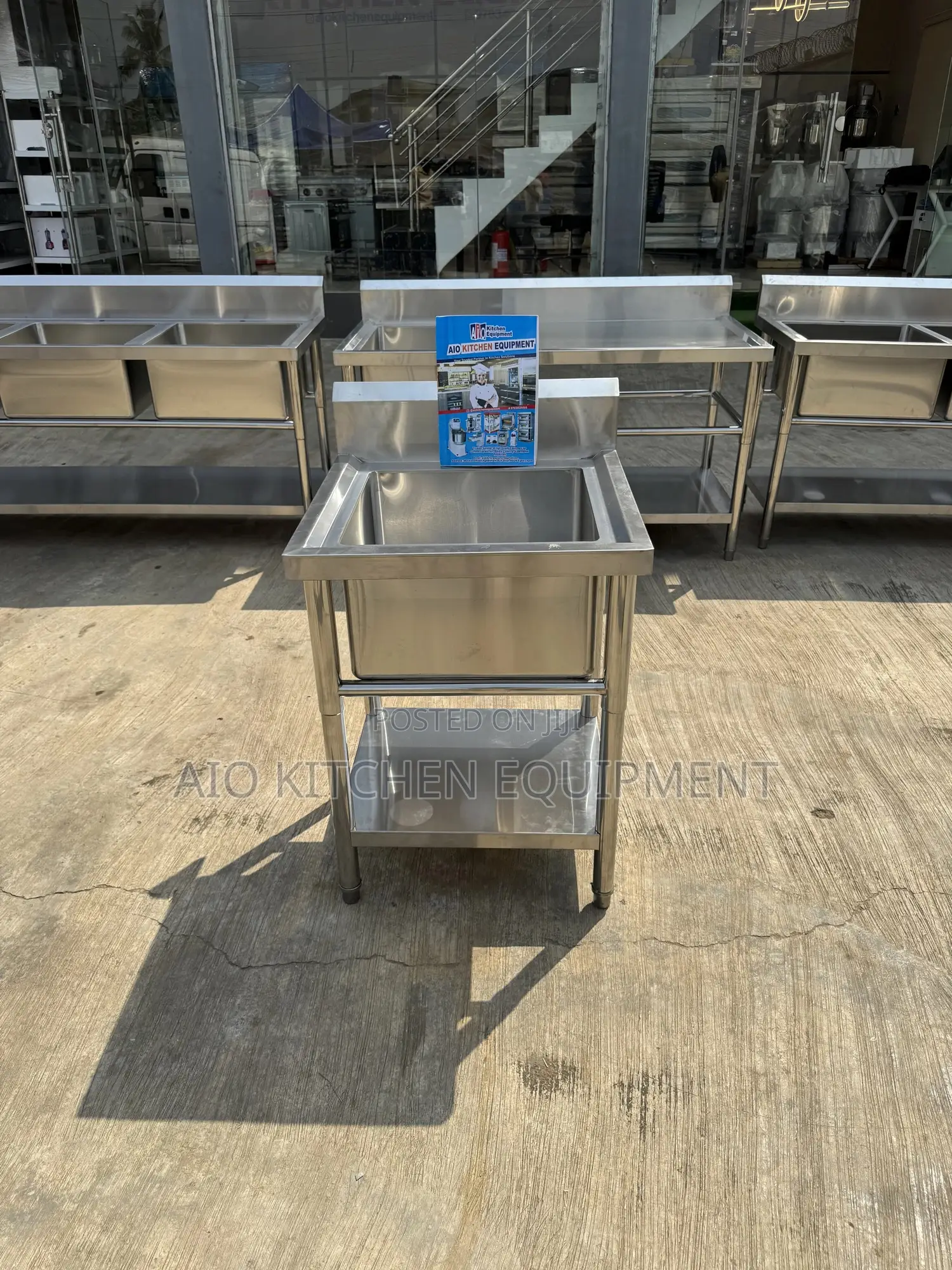 Commercial Sink, Single Bowl Only