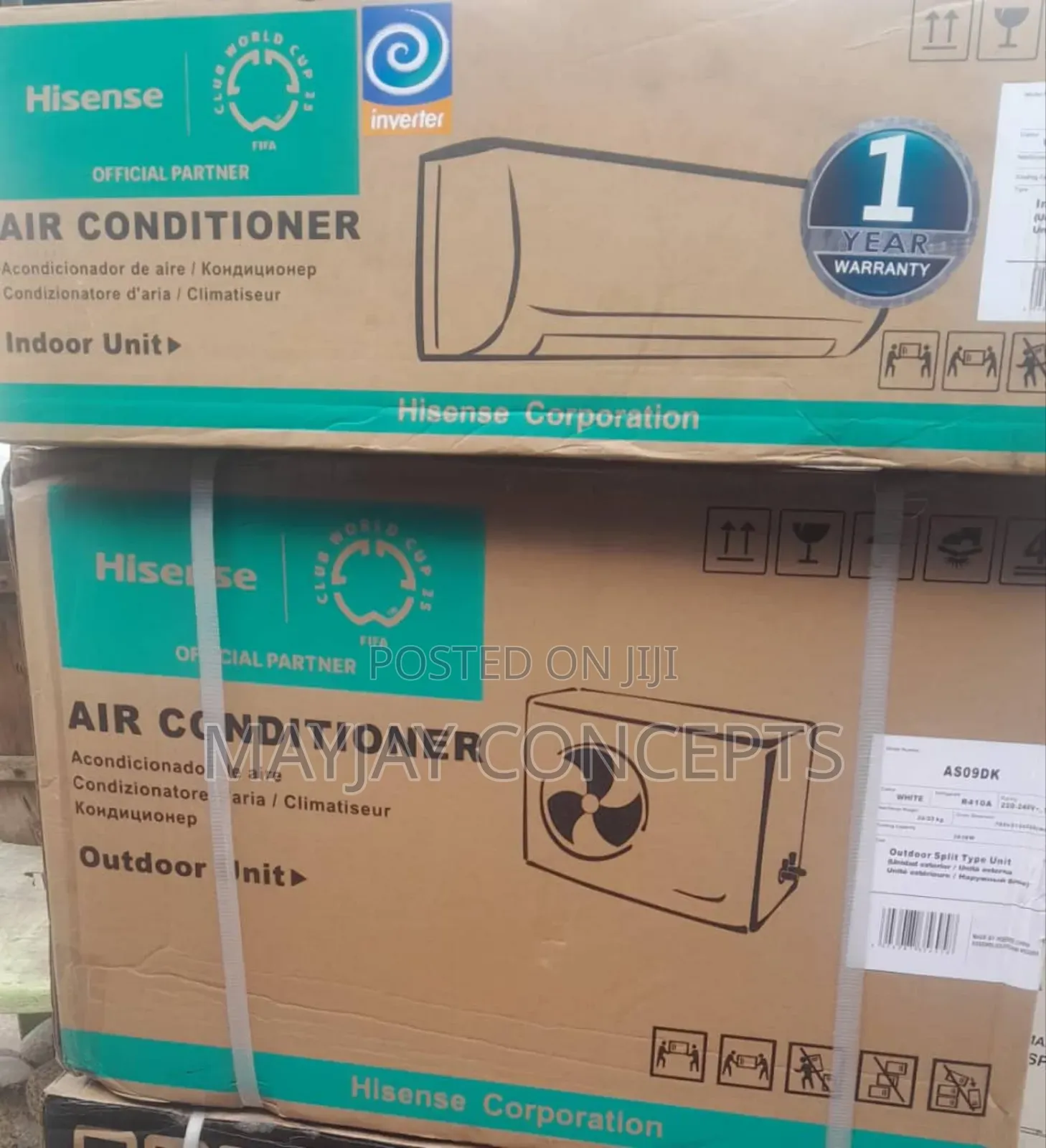 Hisense 1hp Copper Split Inverter Air Conditioner-As09dk