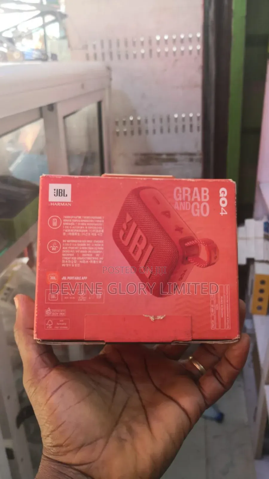 Original JBL Go4 Portable Bluetooth Speaker– Waterproof Powerful Sound