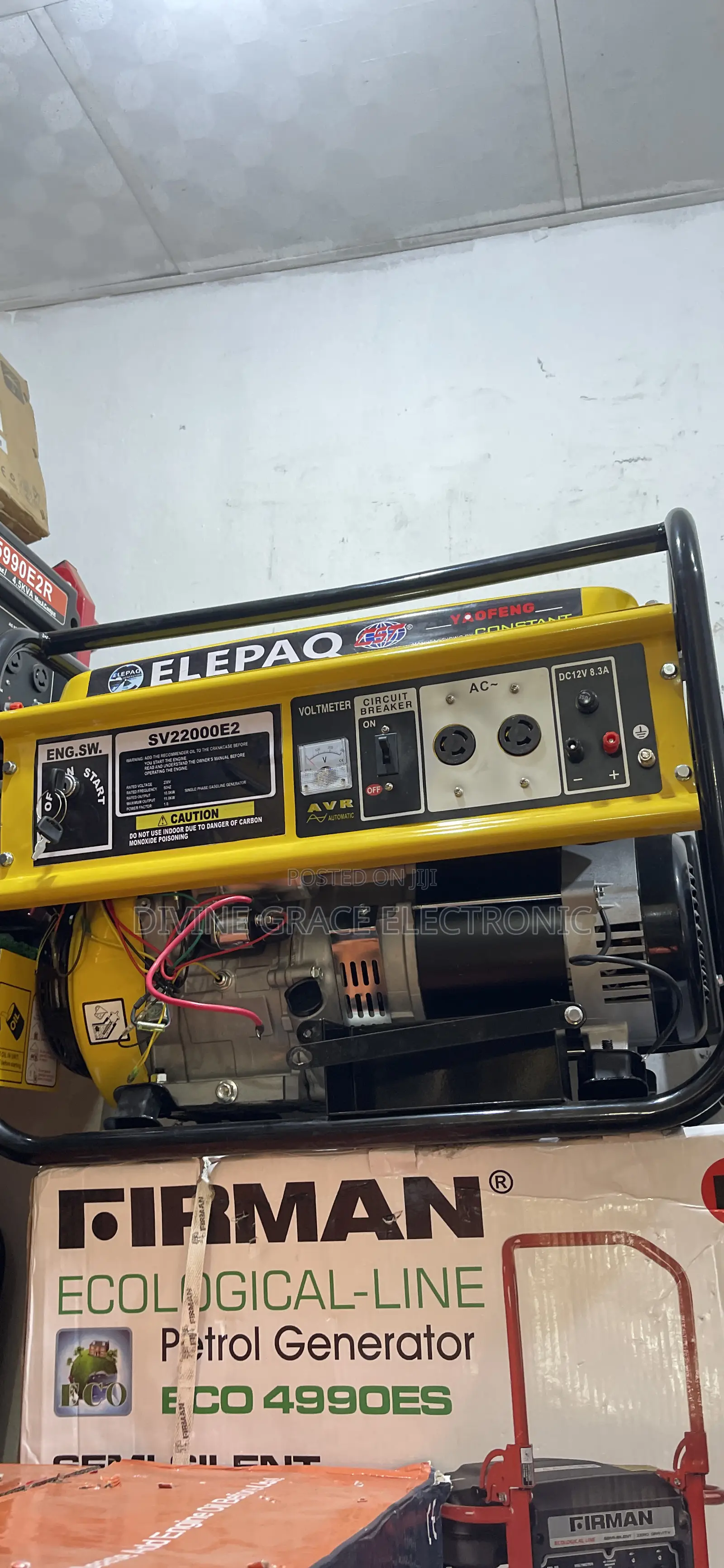 Brand New 11kva Constant Elepaq Petrol Generator /Copper Coil Gen