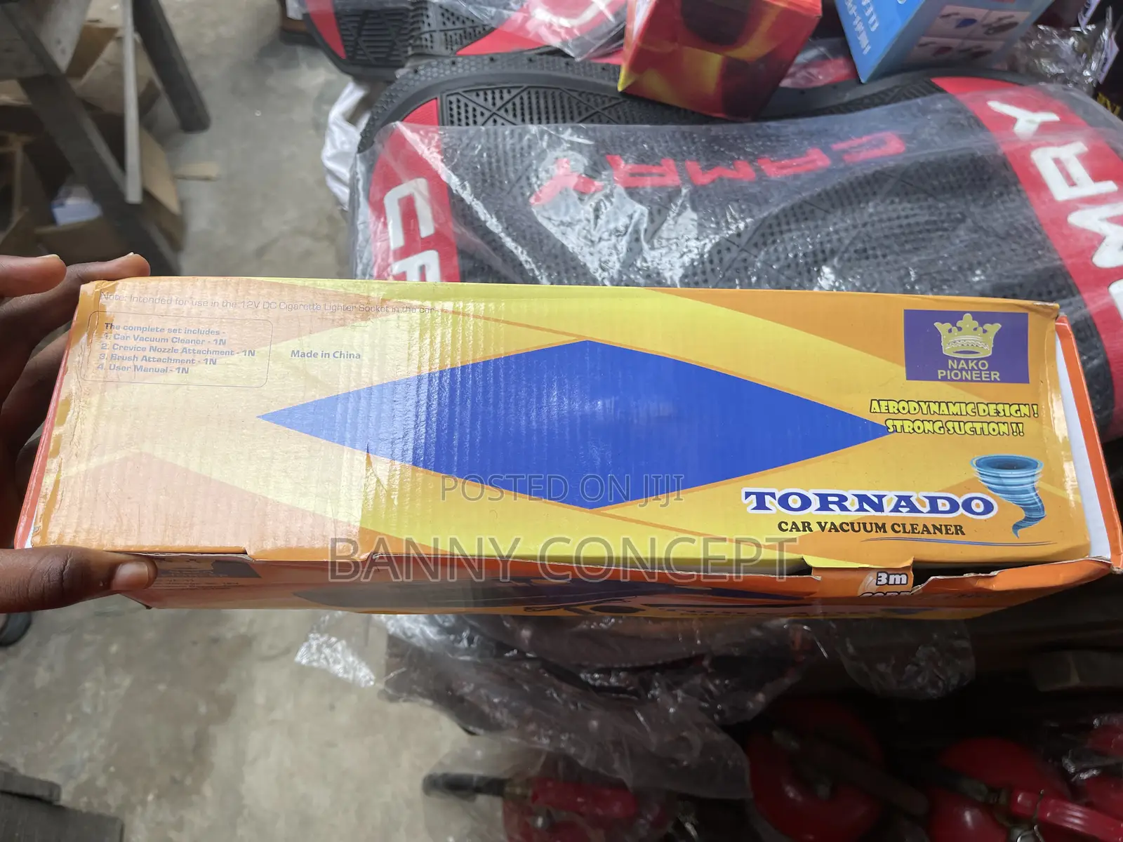 Nornado Car Vacuum Cleaner – Dc 12v (2 Nozzles)