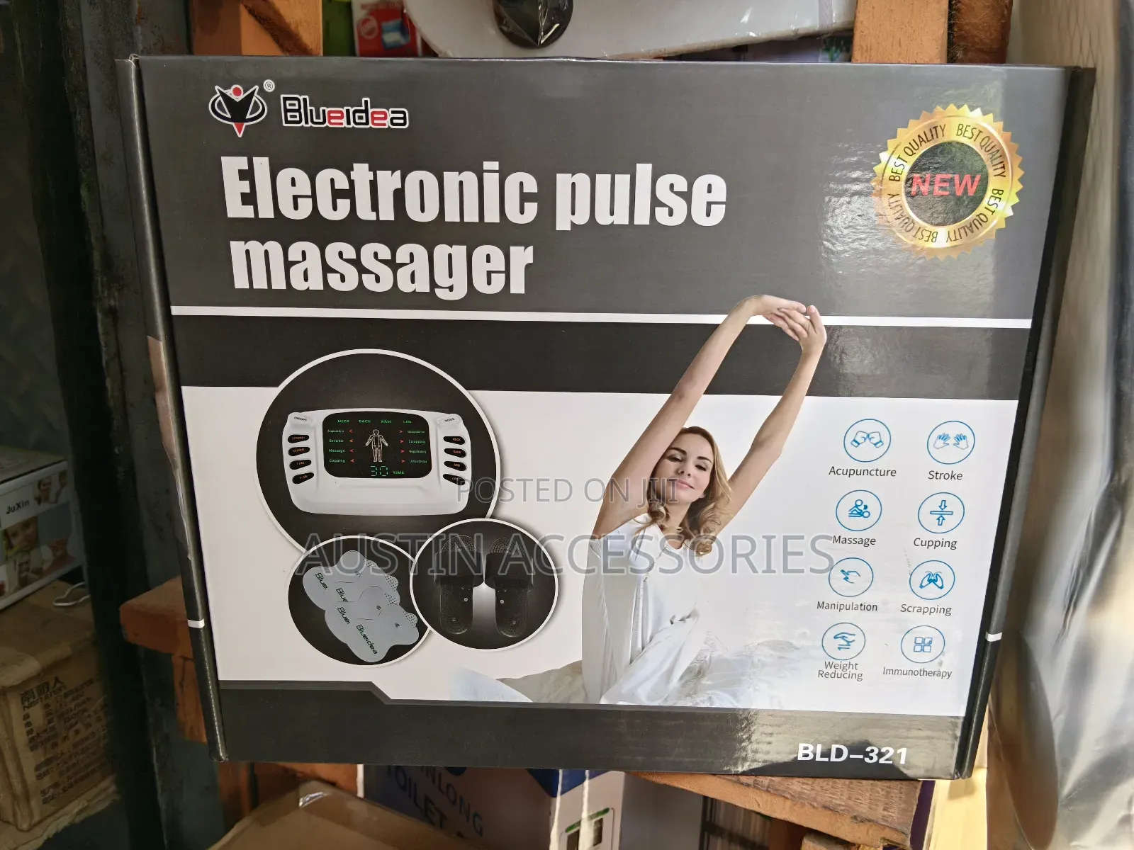 Blue-idea Bld-321 Electronic Pulse Massager/Digital Therapy Machine