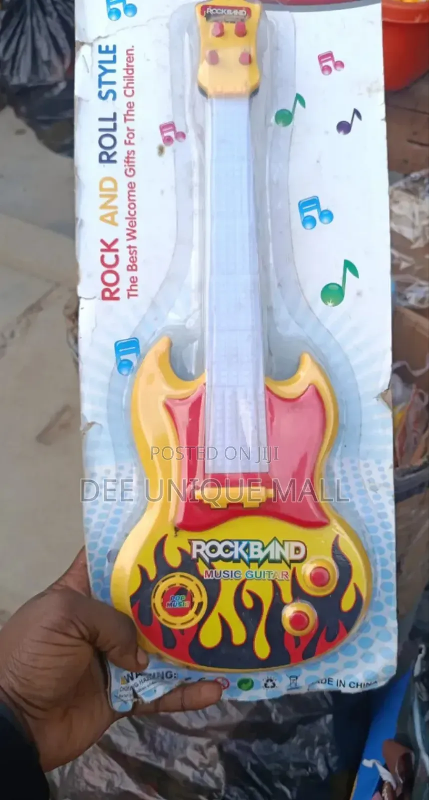 Rockband Musical Mini Guitar With Sound 3d Led Lighting Toy