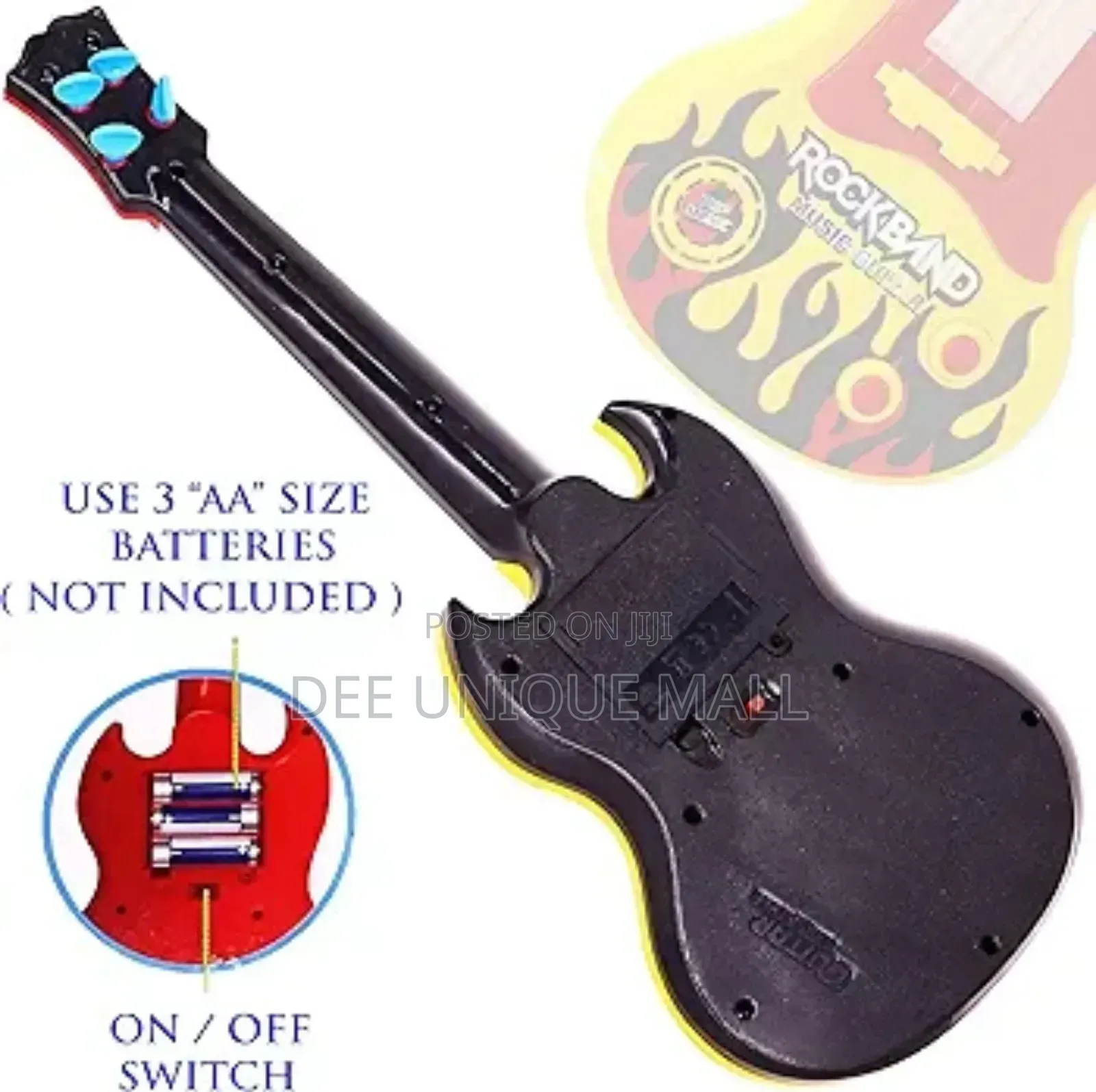 Rockband Musical Mini Guitar With Sound 3d Led Lighting Toy