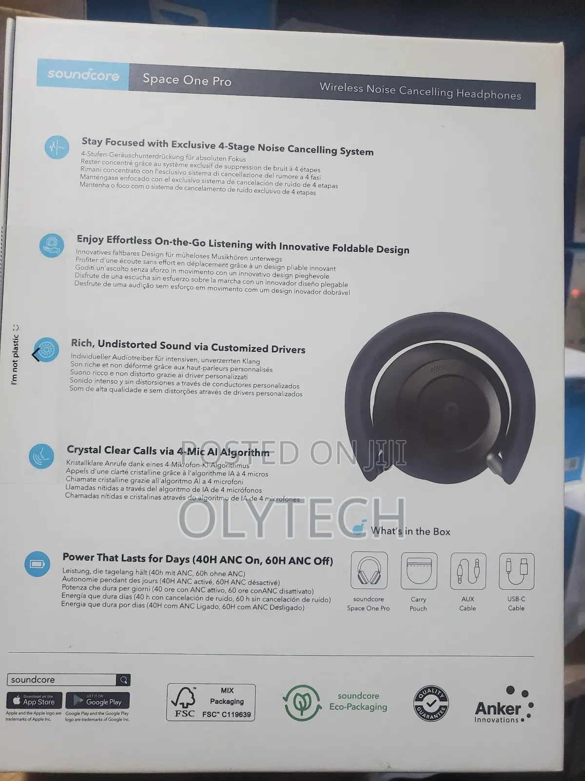 Anker Soundcore Space One Pro Noise Cancelling Headphone