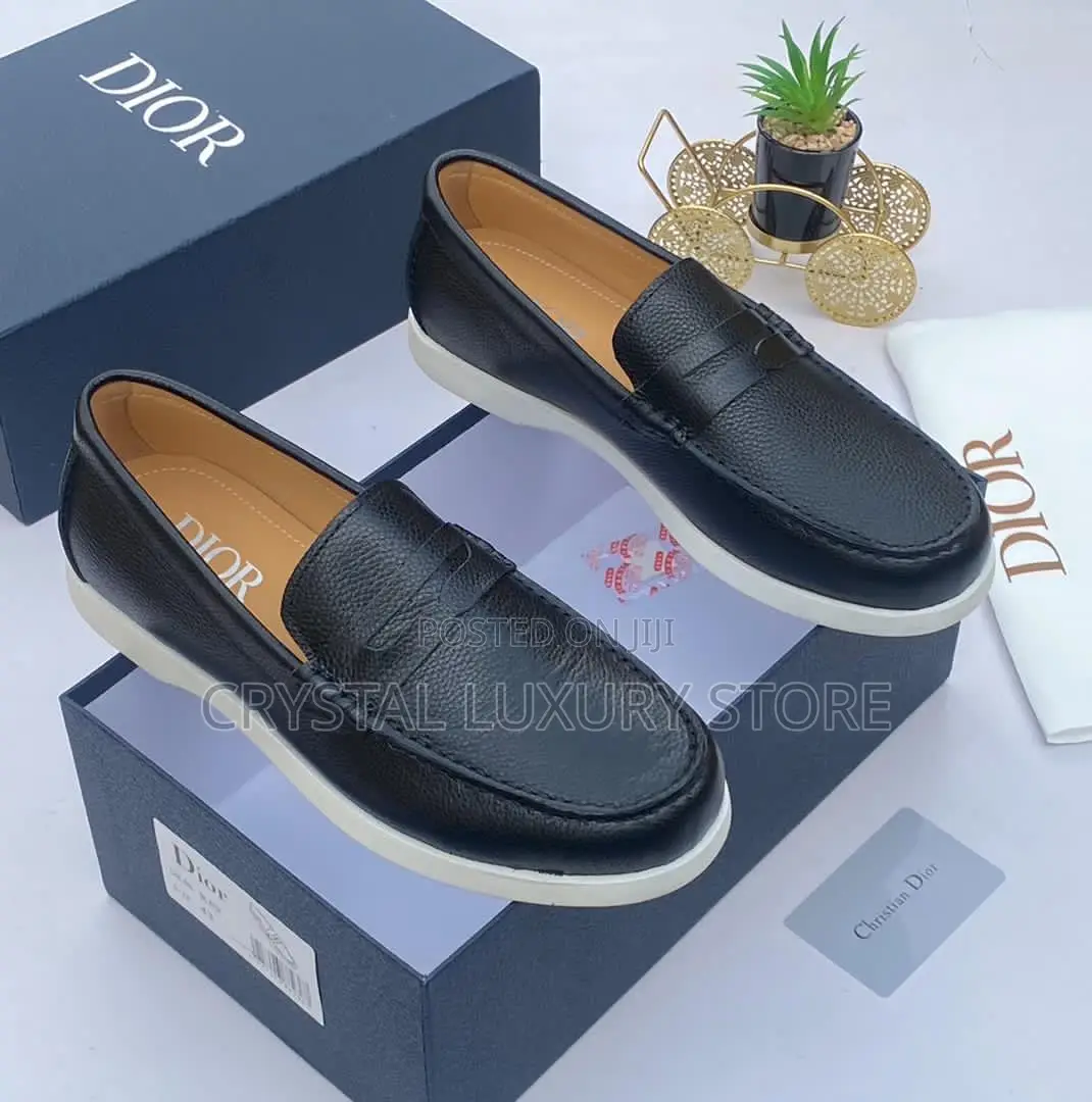 Dior Quality Luxury Men Genuine Leather Flat Shoe